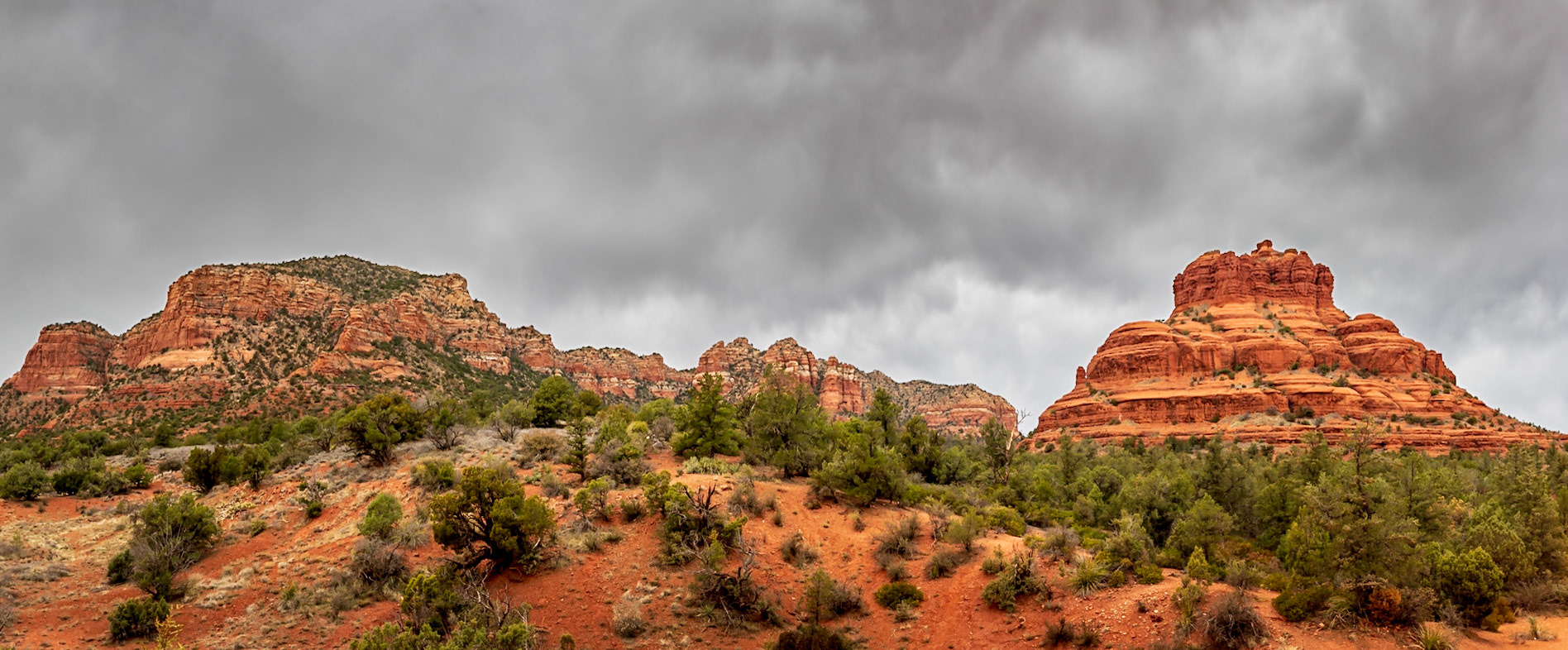 Moody Skies &amp; Red Rocks