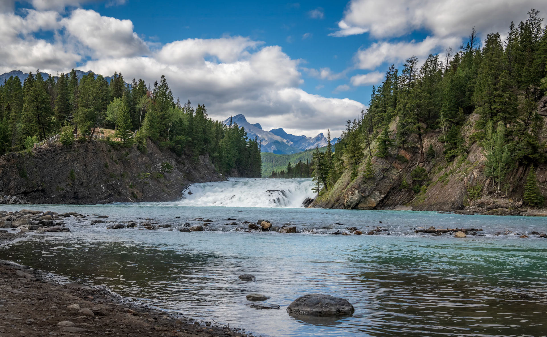 Alpine Dream - The Bow River meanders through the Canadian Rocky Mountains in Banff National Park