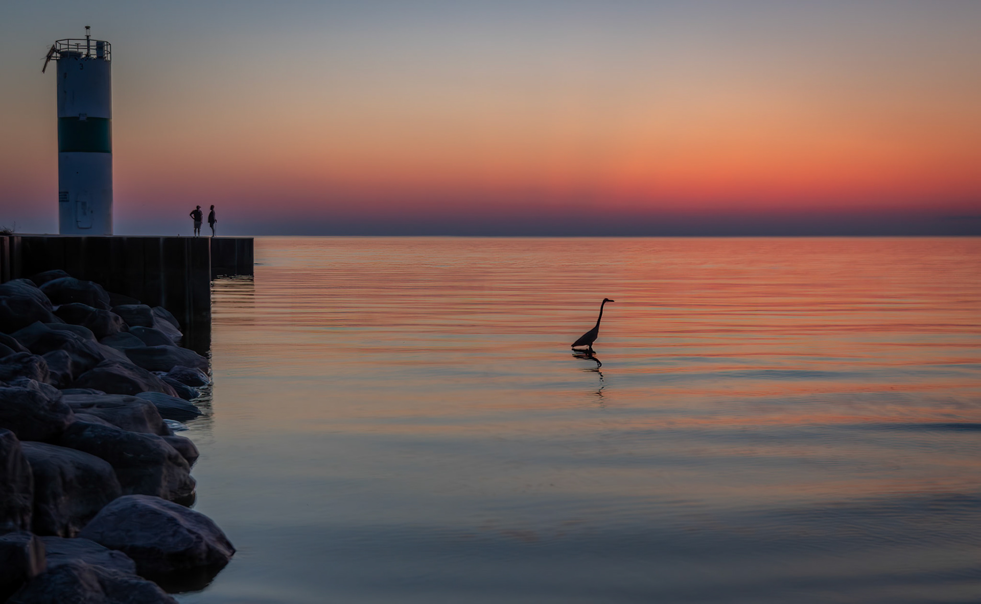Sunset Serenity - Over Lake Michigan at Pentwater