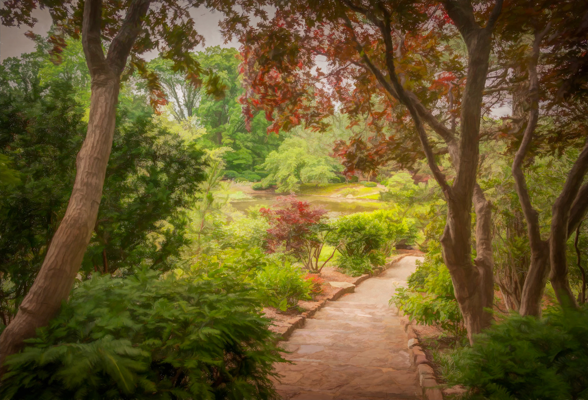 Path To Serenity - The beautiful and serene landscape of the Japanese Garden in the Missouri Botanical Garden