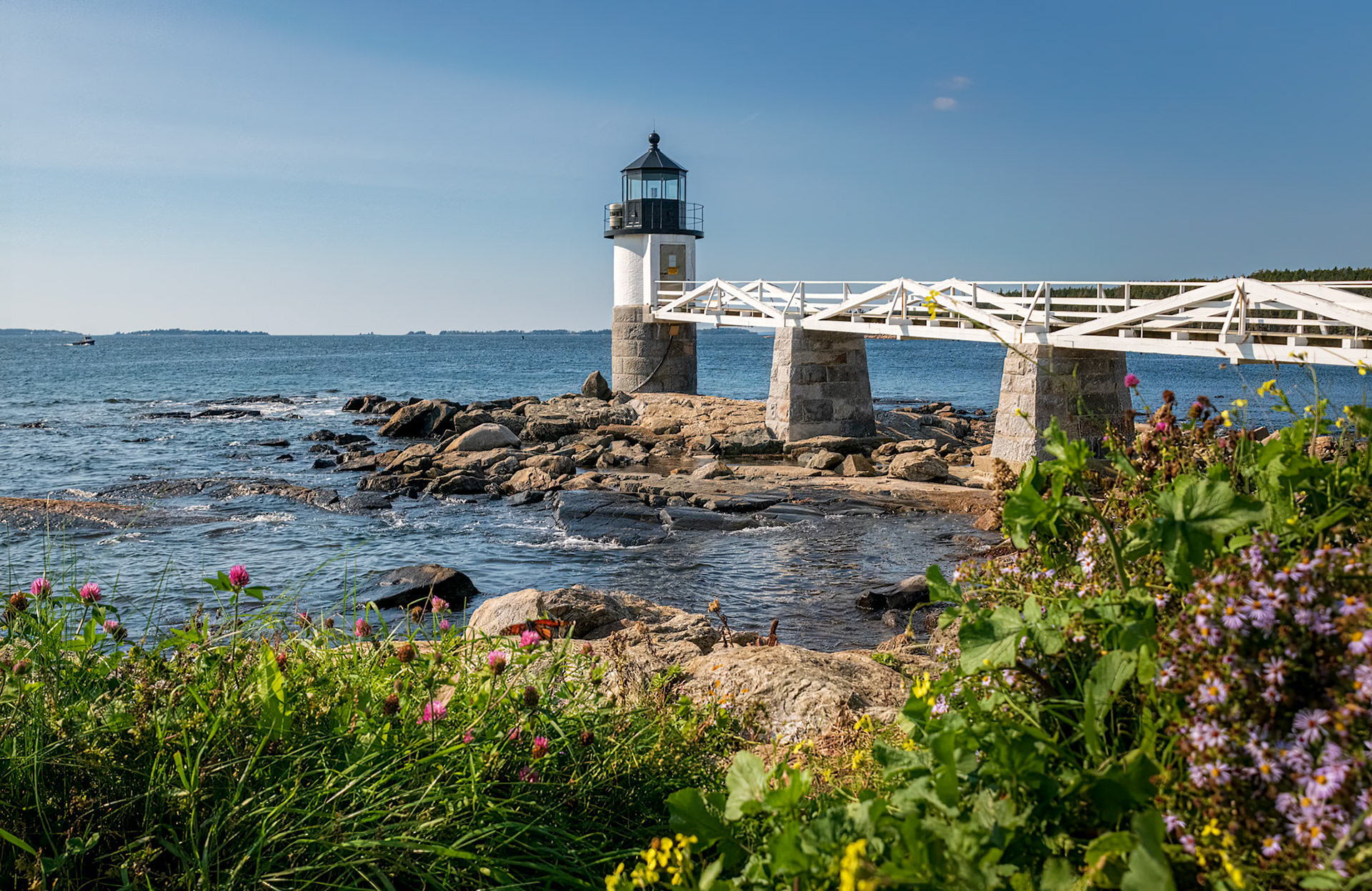 Marshall Point Lighthouse - Built in 1832 at the end of the St. George Peninsula to assist boats in Port Clyde Harbor, Maine.  Also featured in Forrest Gump as the lighthouse where he finished his cross-country run.