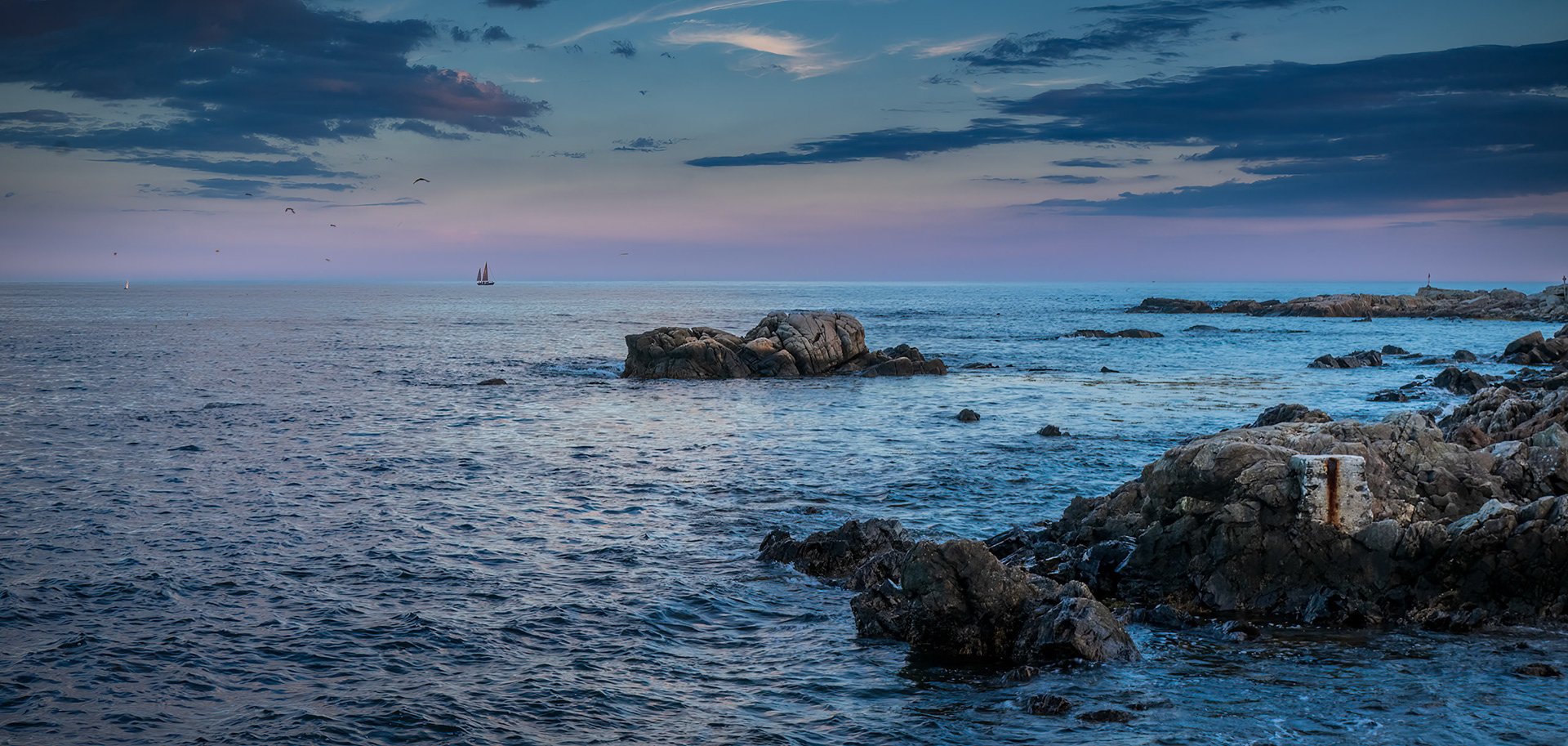Serenity - Maine coast sunset near Kennebunkport