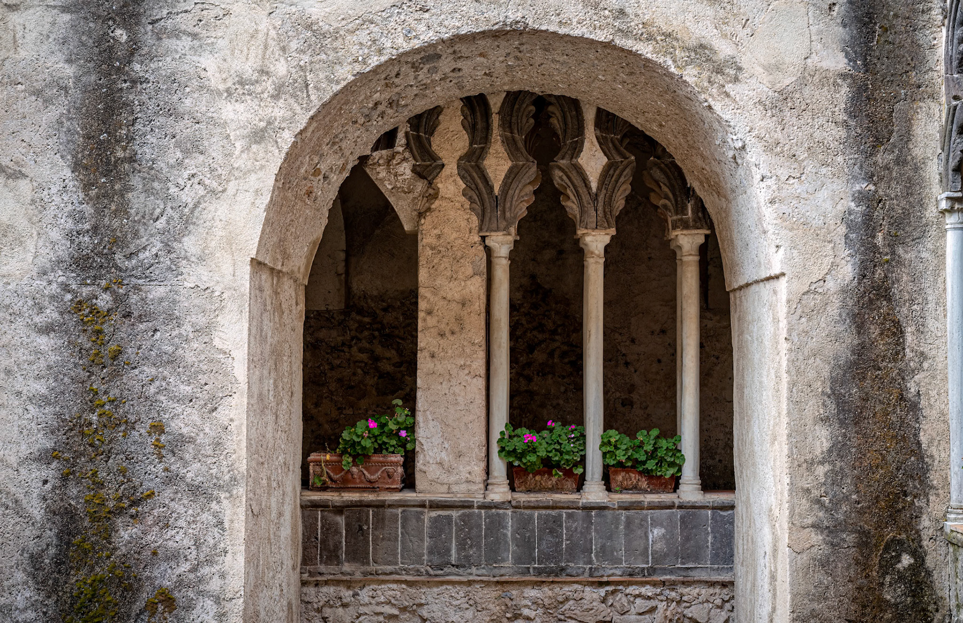 The alluring architecture of Villa Rufolo in Ravello Italy from the 13th century