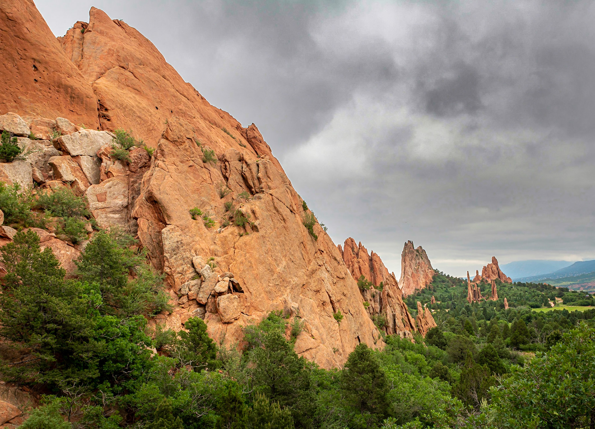 Sandstone Formations in the Garden of the Gods - Colorado Springs Colorado