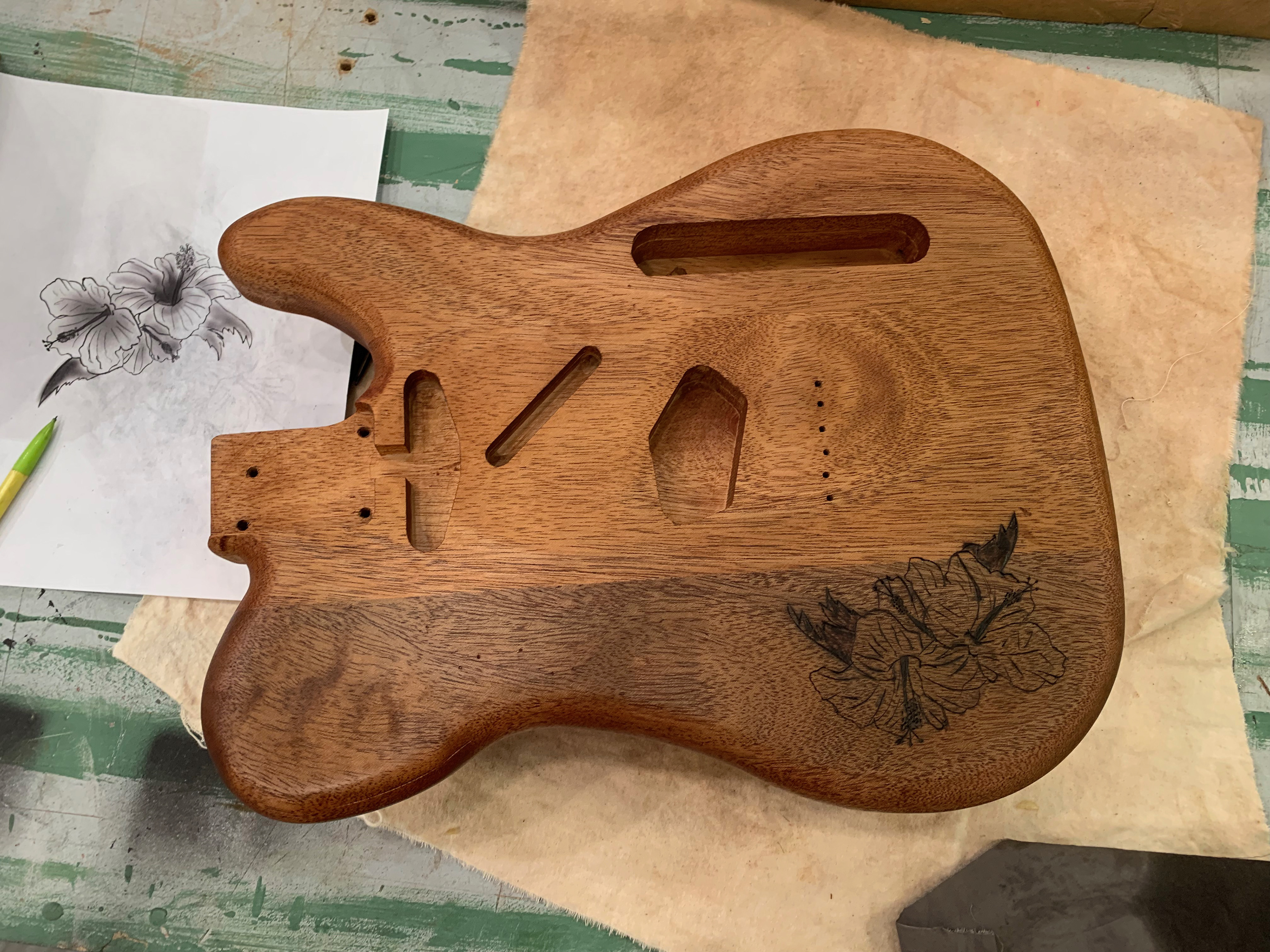 After final layer of finish