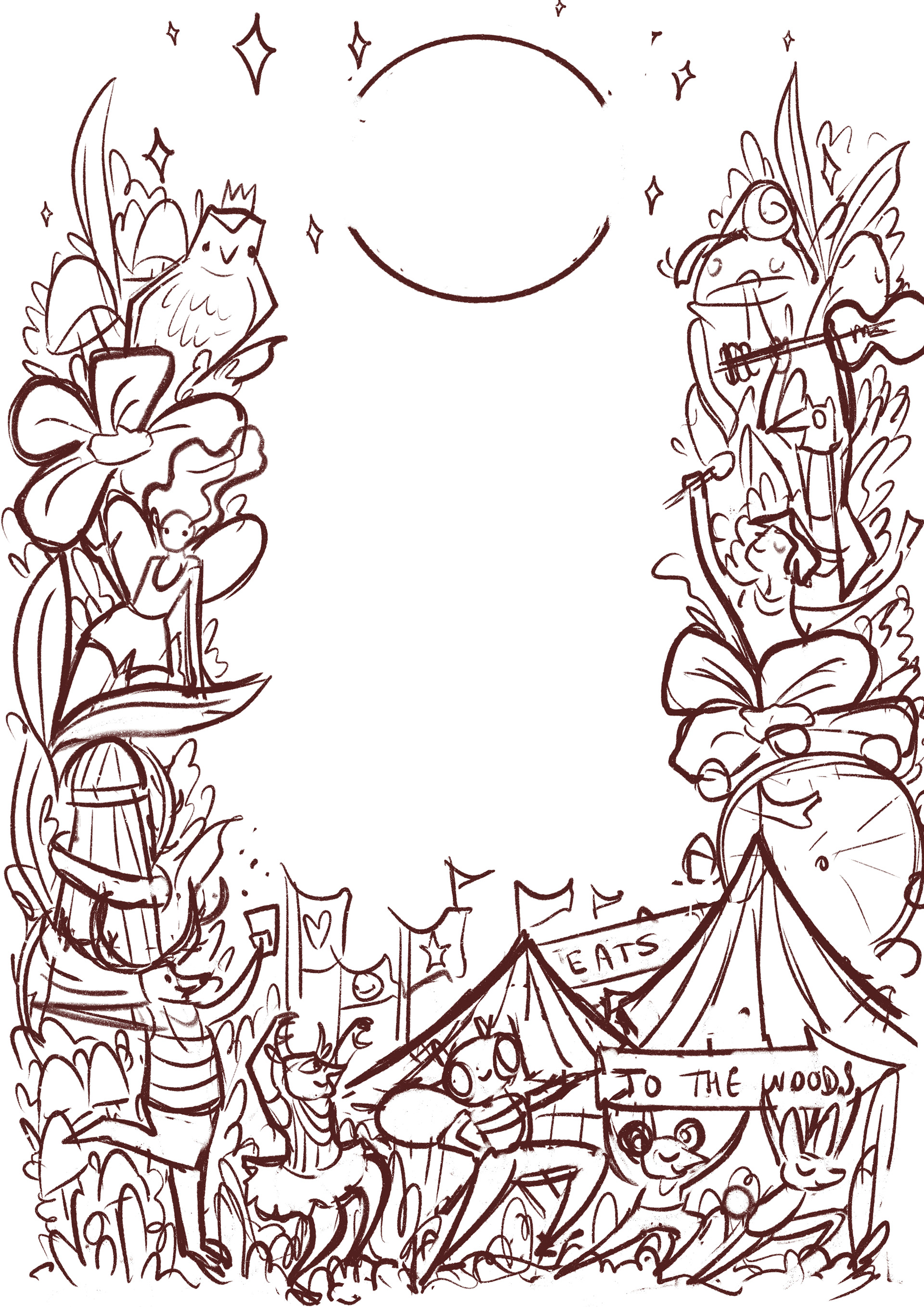 Initial sketch example