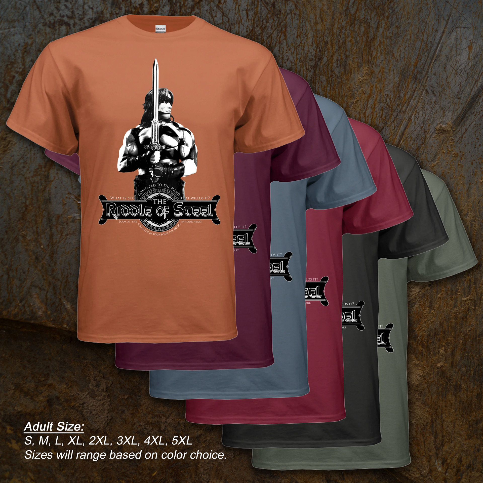 Conan The Barbarian T Shirt - The Riddle of Steel