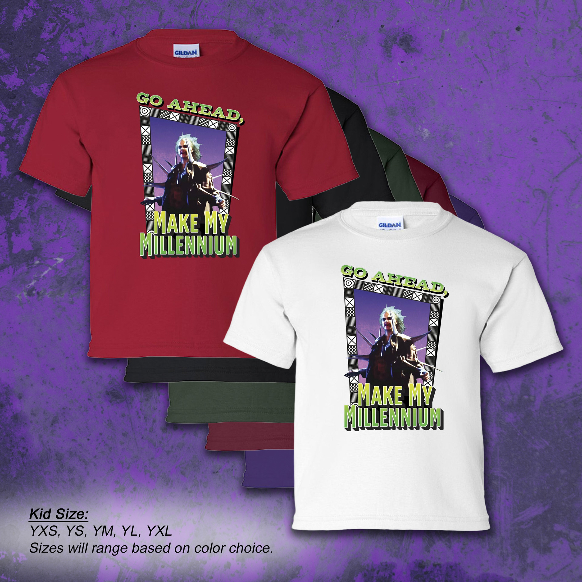 Kids Beetlejuice T Shirt - Go Ahead, Make My Millennium