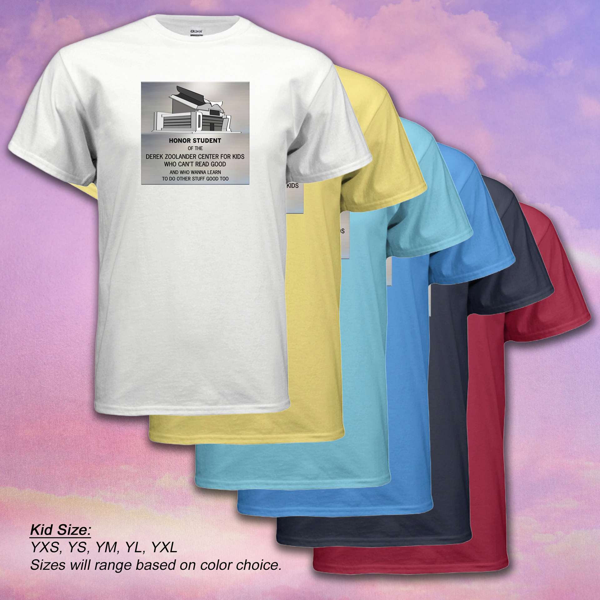 Honor Student T Shirt - Derek Zoolander Center For Kids Who Can't Read Good