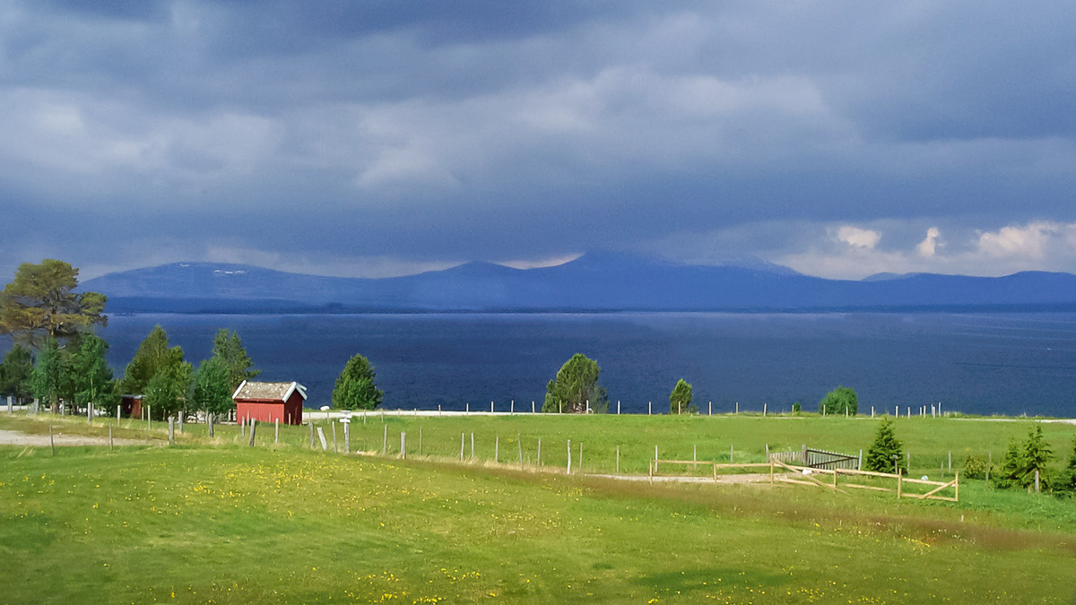 View of Lake Femund from Femund Lodge, Norway