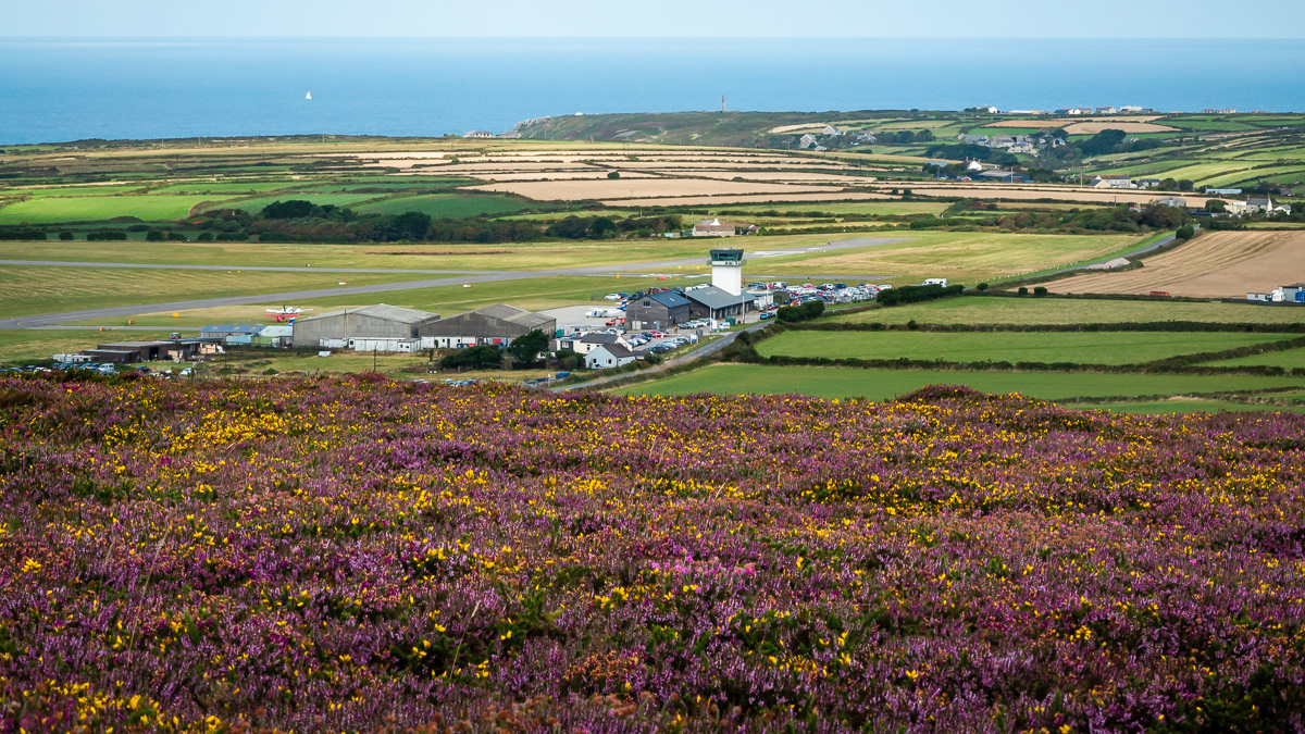 Land's End Airport from Chapel Carn Brea