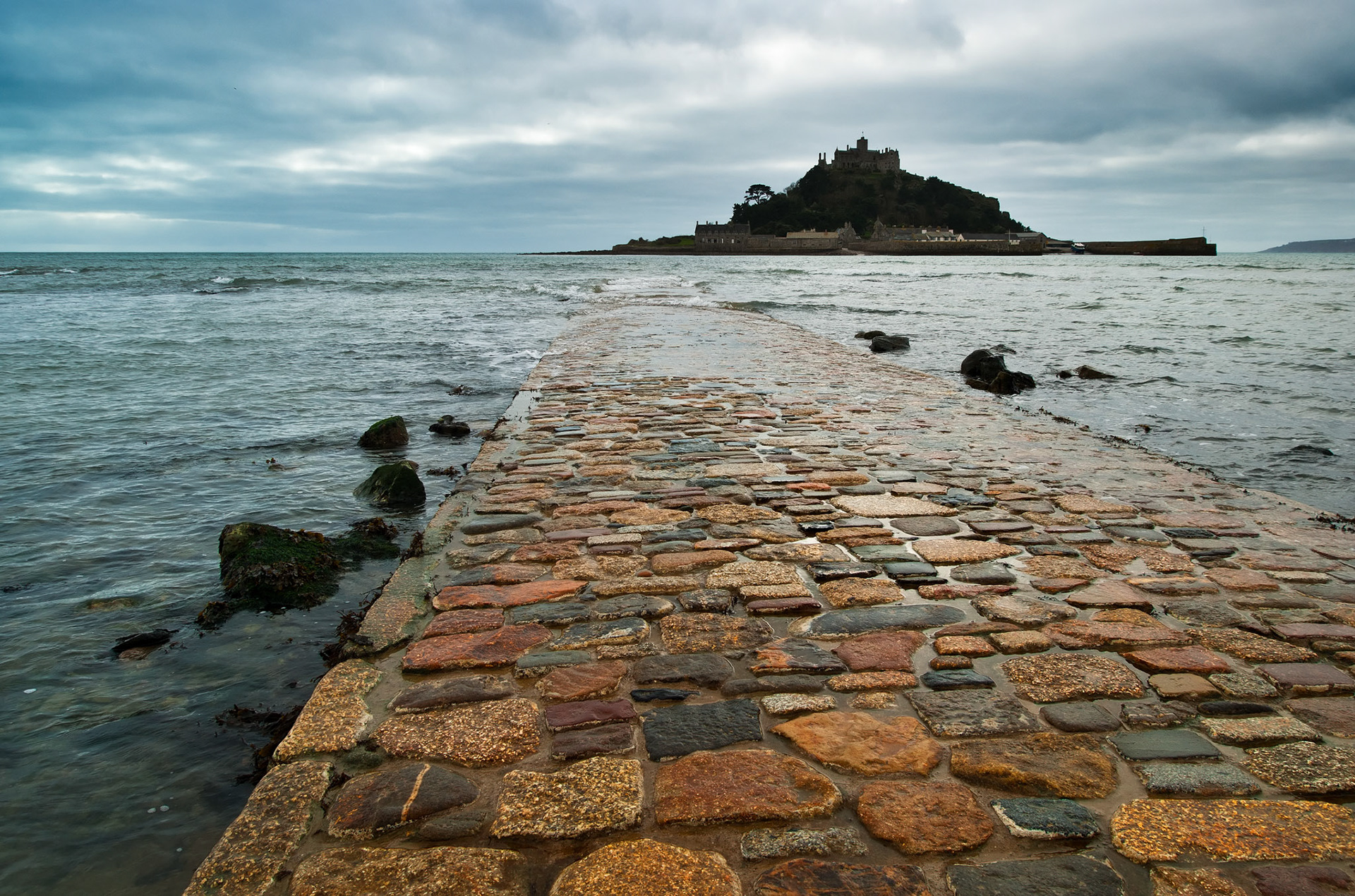 The causeway to St Michael's Mount