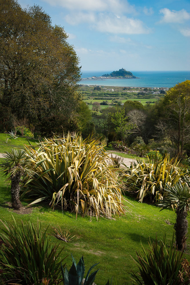 The Mount from Tremenheere Sculpture Gardens