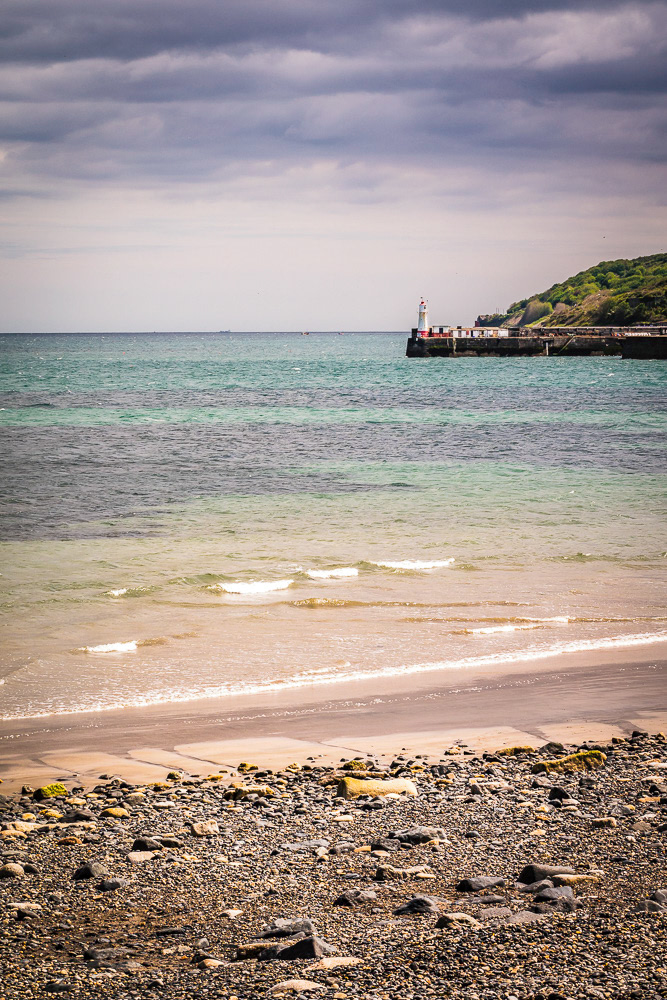 Newlyn quay in the distance