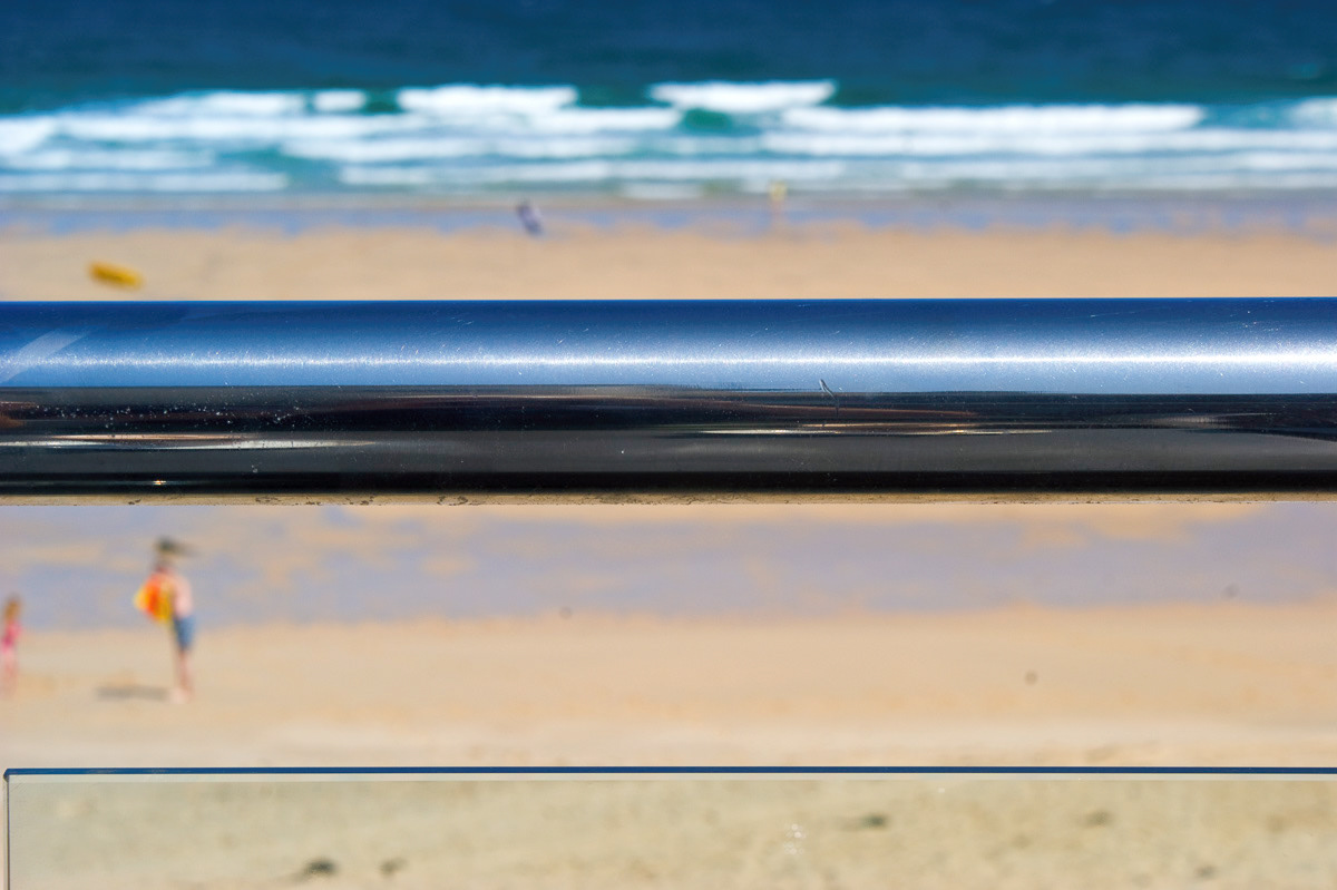 Porthmeor Beach, St Ives, from the cafe