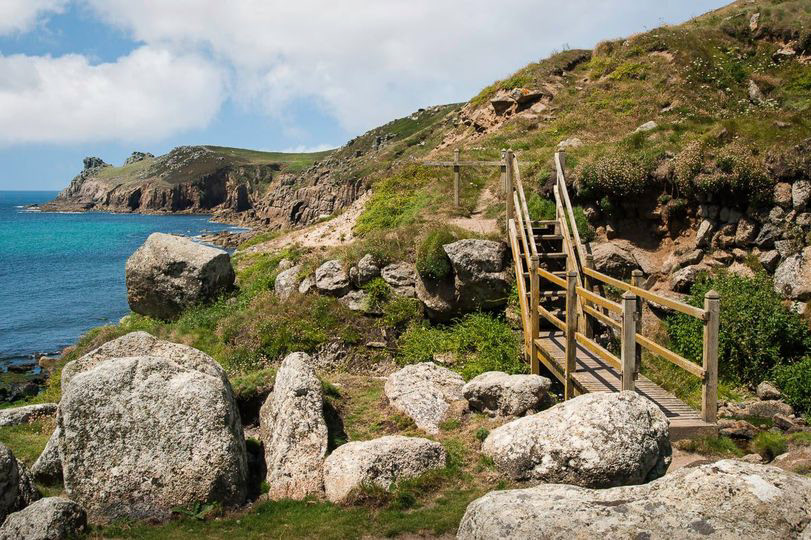 The path down to Nanjizal beach