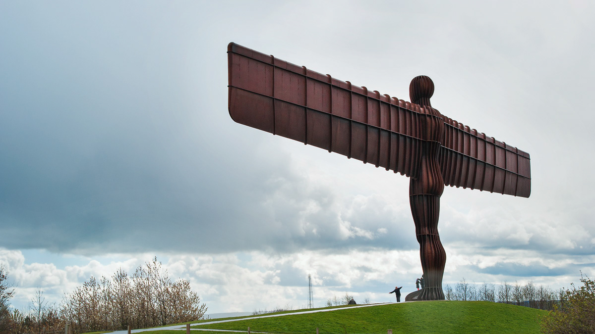 The Angel of the North, near Gateshead, Tyne and Wear