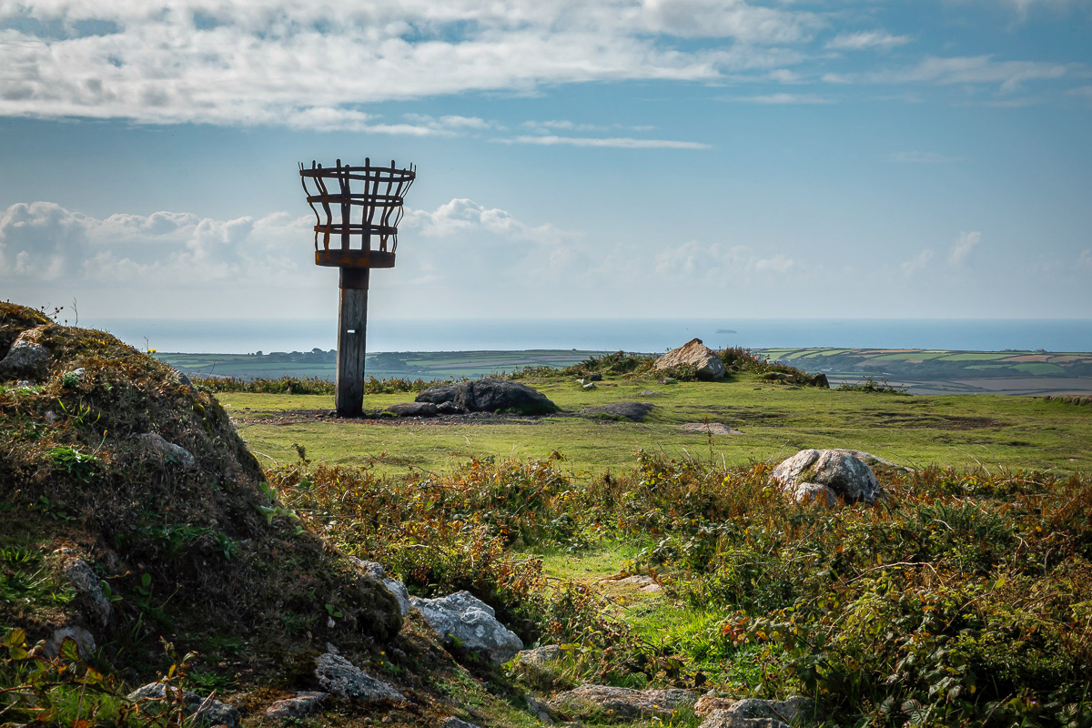 The beacon at Chapel Carn Brea