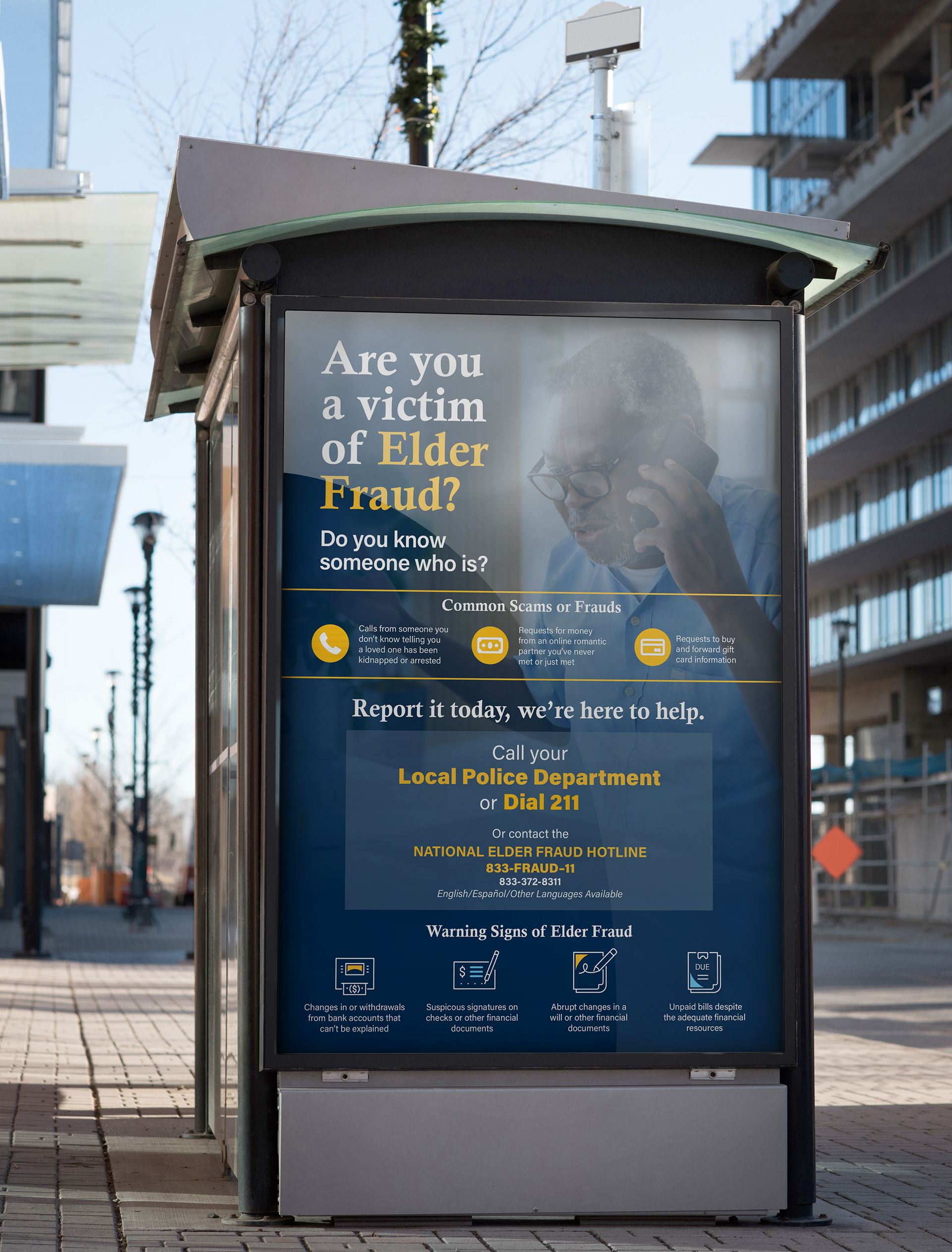 Elder Fraud Awareness Poster