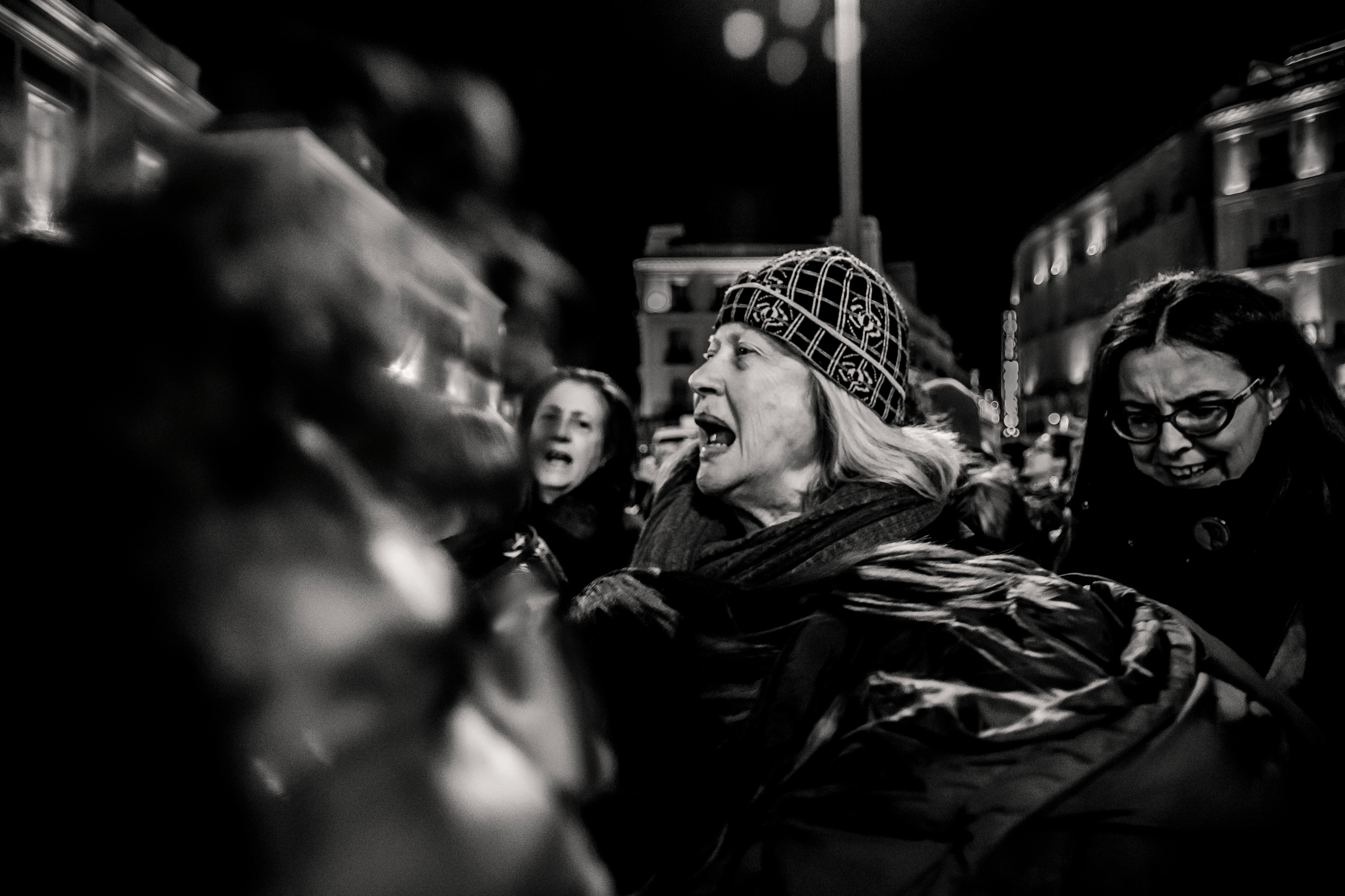 Madrid Pza. Sol. Manifestación Contra la Violencia Machista.