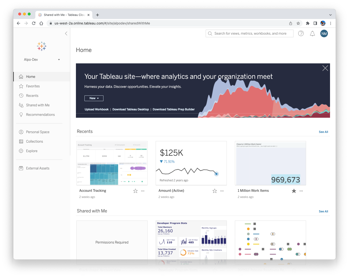 Homepage with SwM