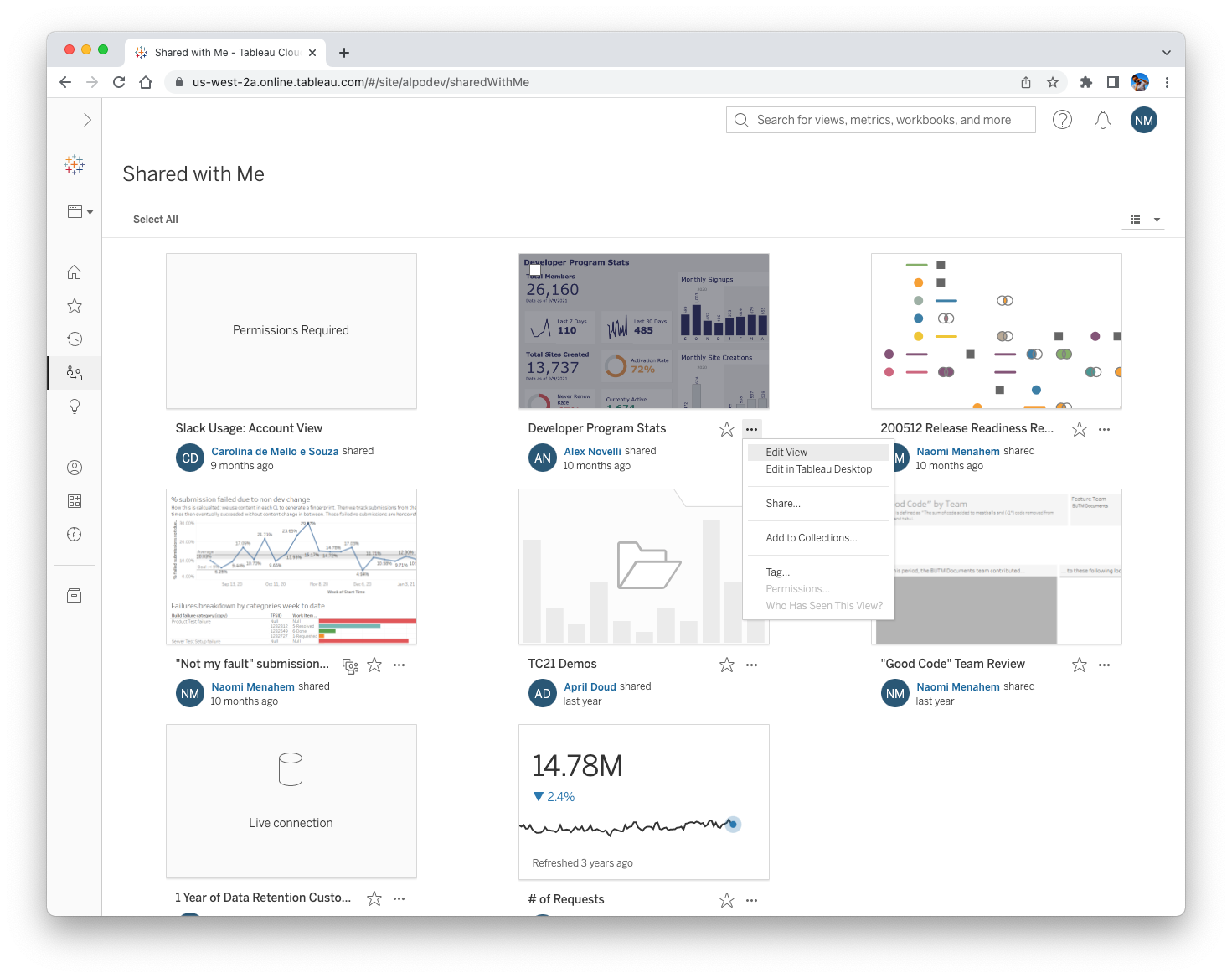 SwM Landing Page - menu