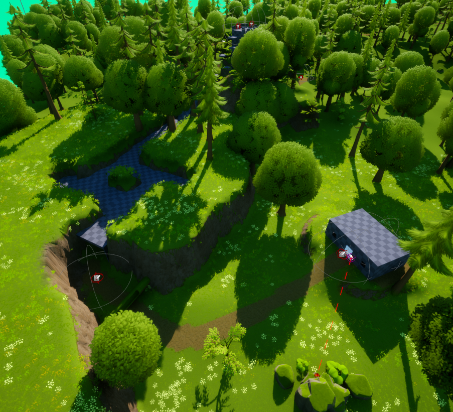 The end of the level.