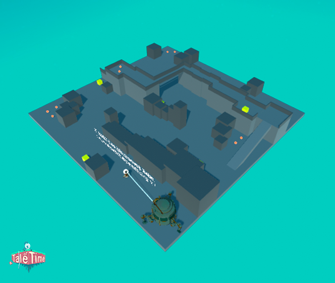 A Blockout of one of the levels in the game.