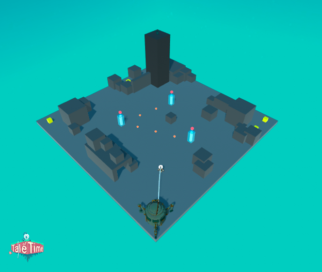 A Blockout of one of the levels in the game.
