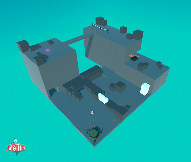 A Blockout of one of the levels in the game.