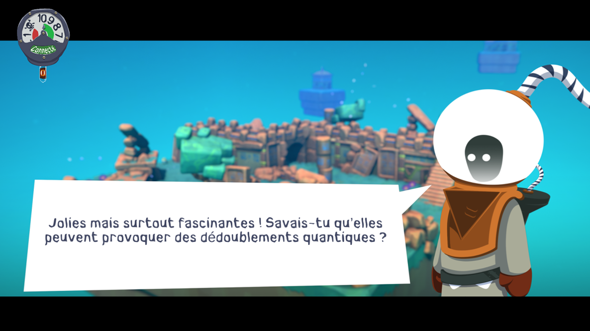 Each level starts with a bit of dialogue to learn more about Théodore's quest.
