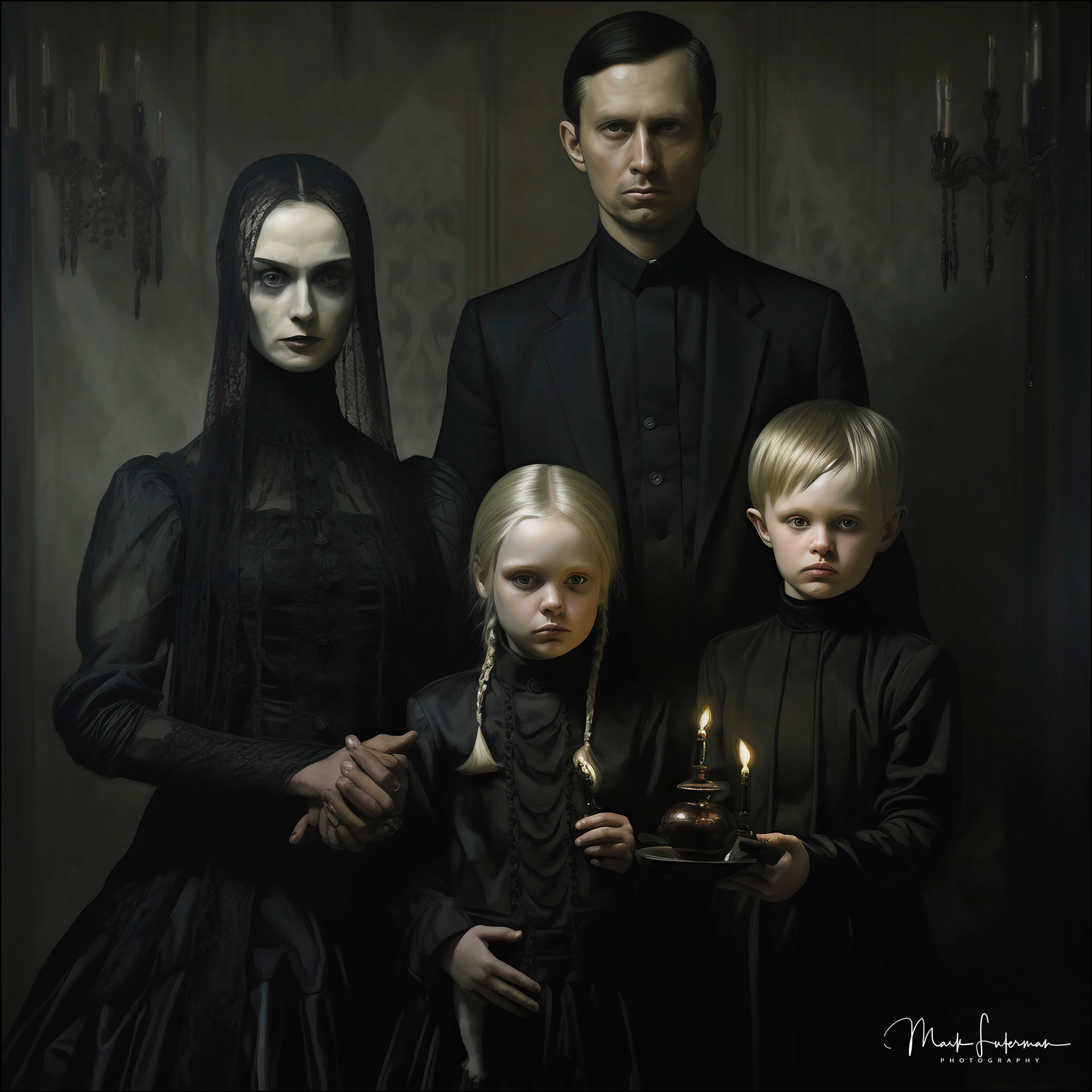 Goth famiy Portrait