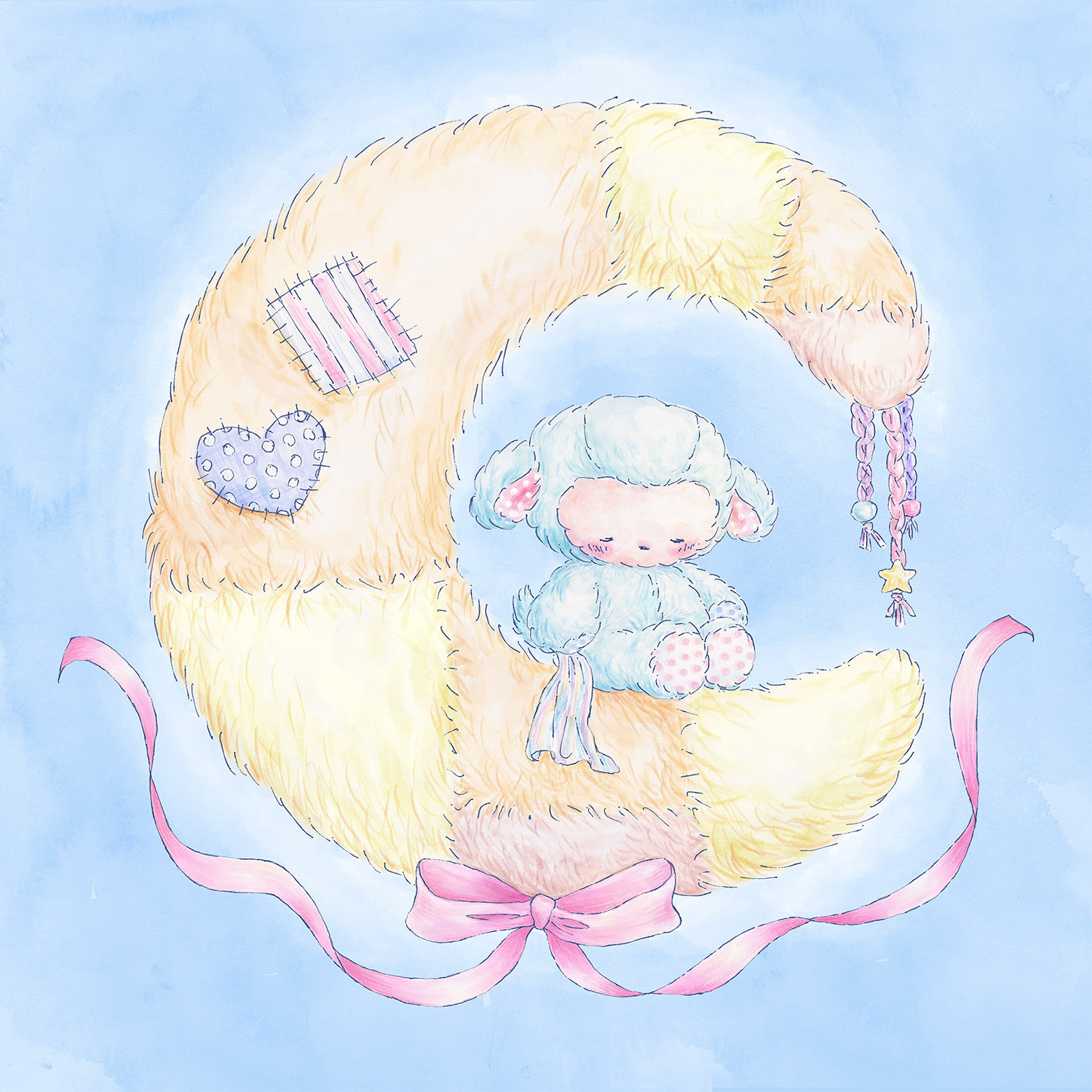 Patchwork Moon, 2024, Digital