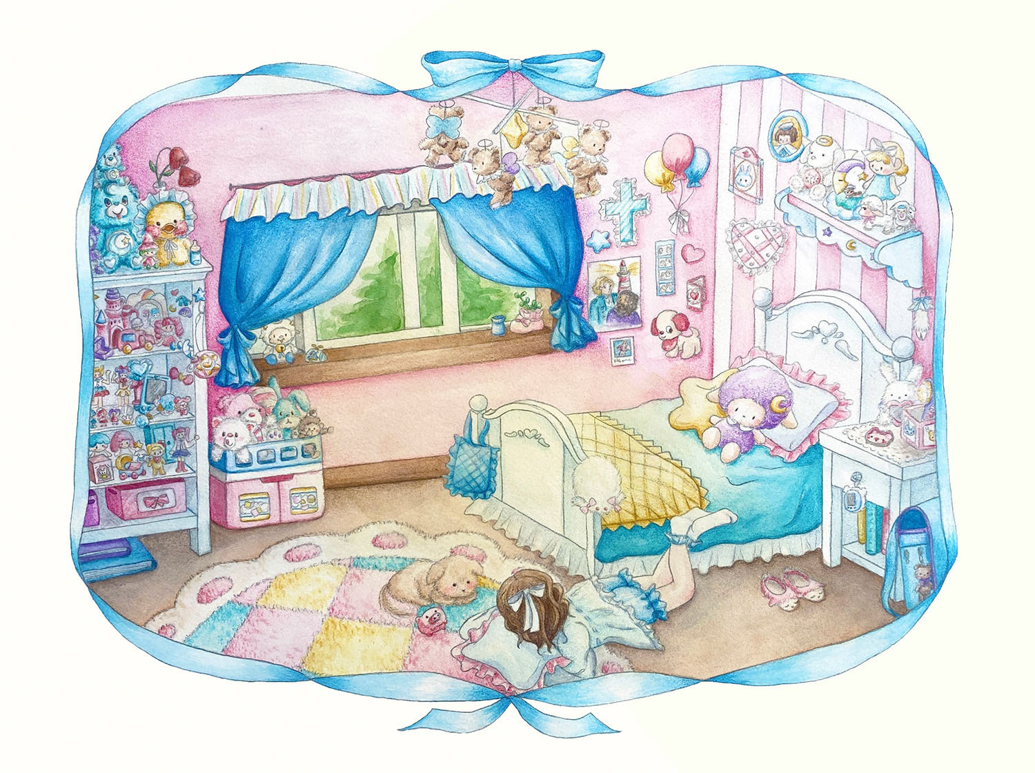 Sanctuary, 2023, Watercolor and Graphite