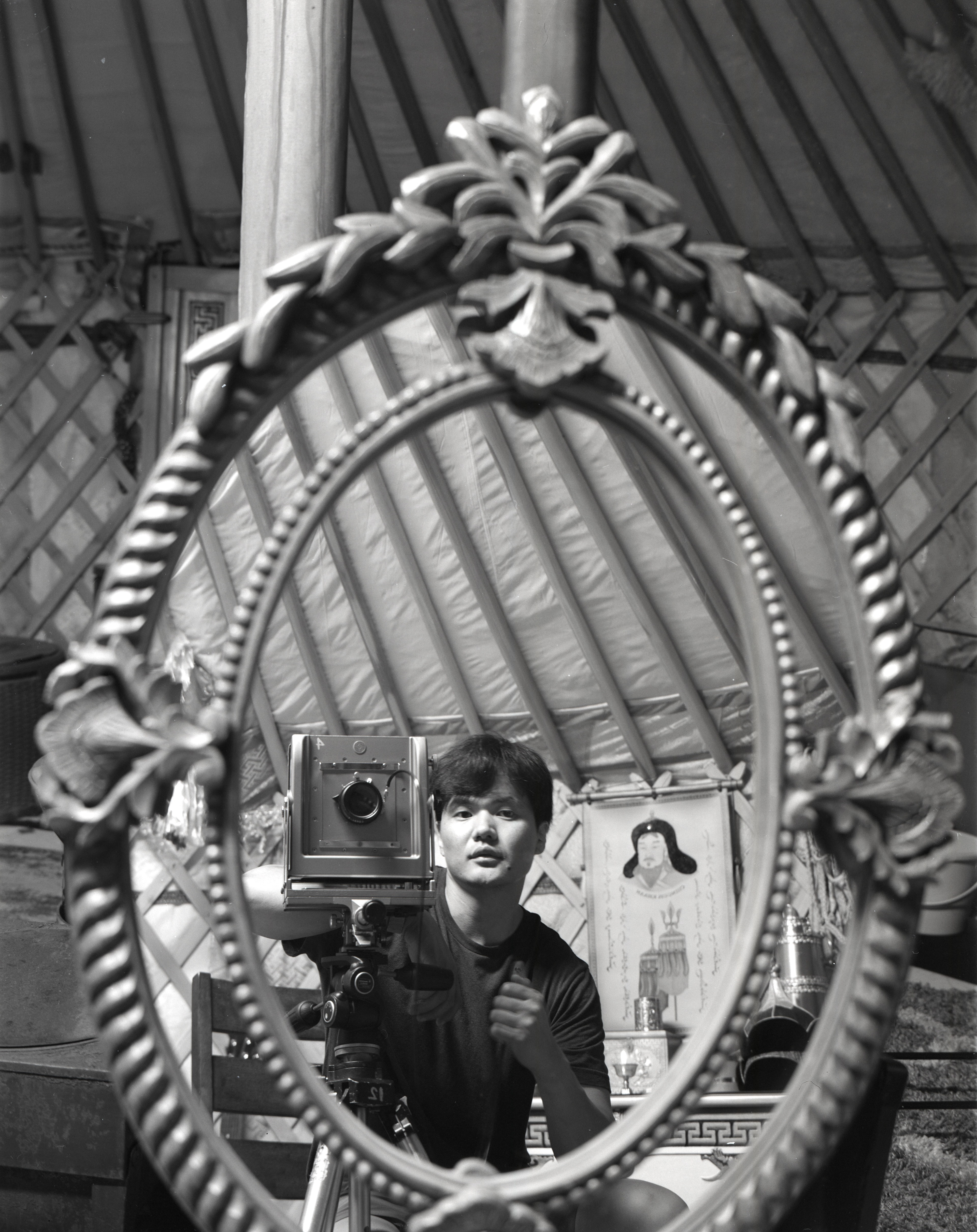 Self-portrait 4x5