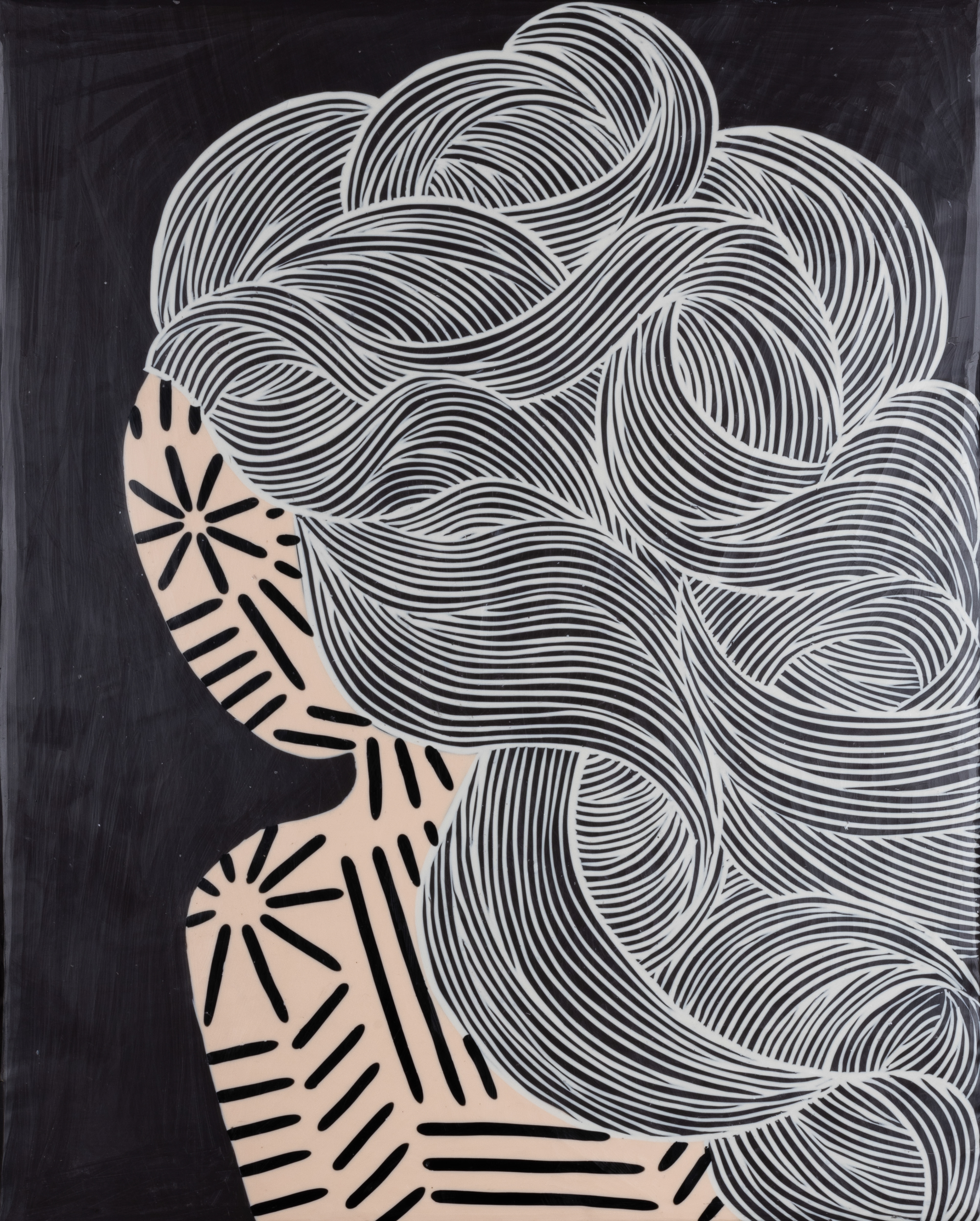 Hair I., 50x40 cm