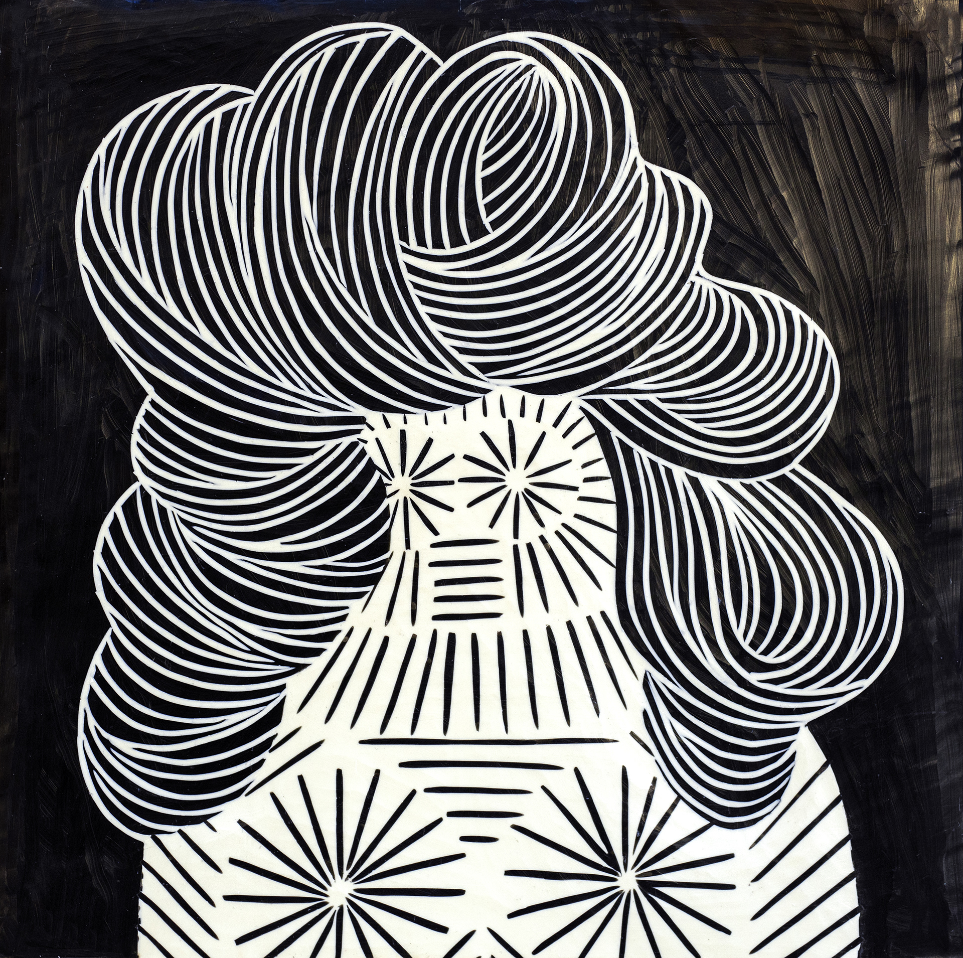 Mrs. Very Attentional IV., 30x30 cm