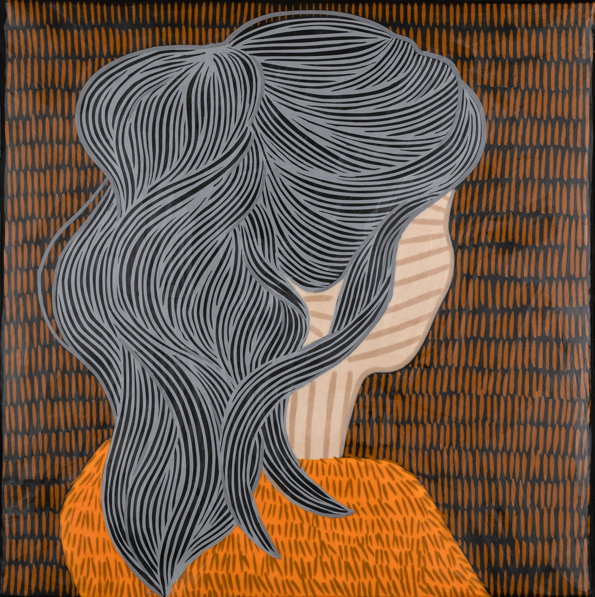 Ponytail III., 40x40cm