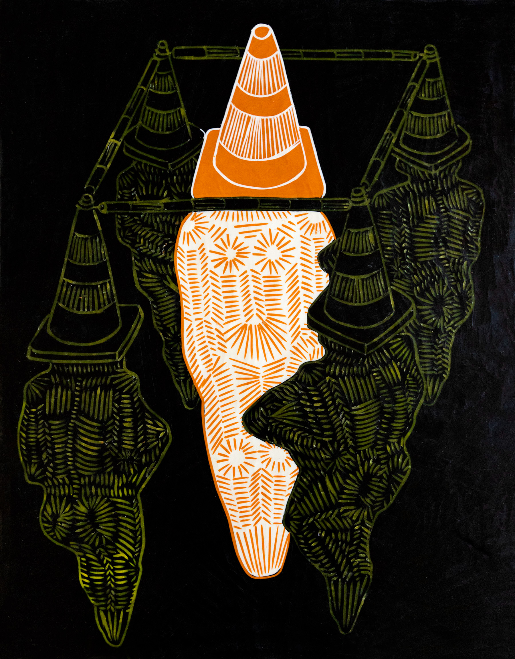 Surrounded by the Attention, 40x30 cm