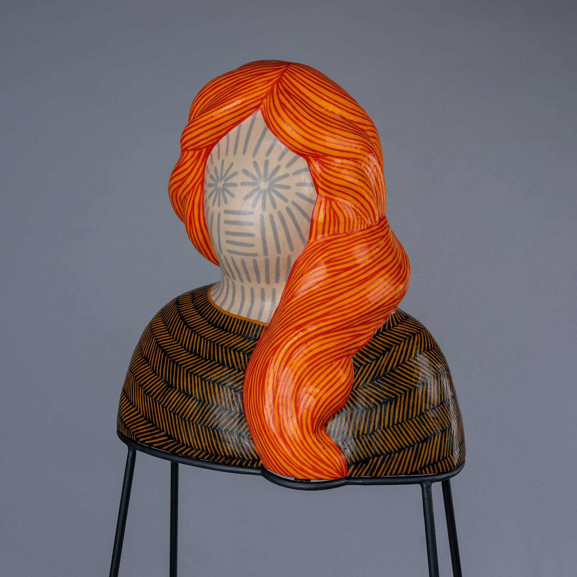 Red hair, 150 cm