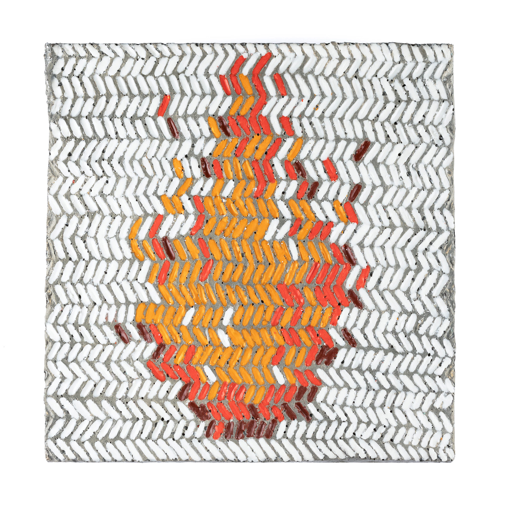 Knitted fire, 30x30 cm