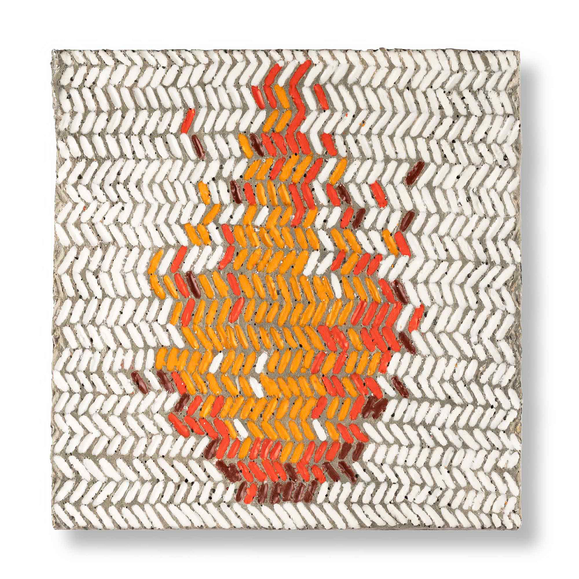 Knitted fire, 30x30 cm