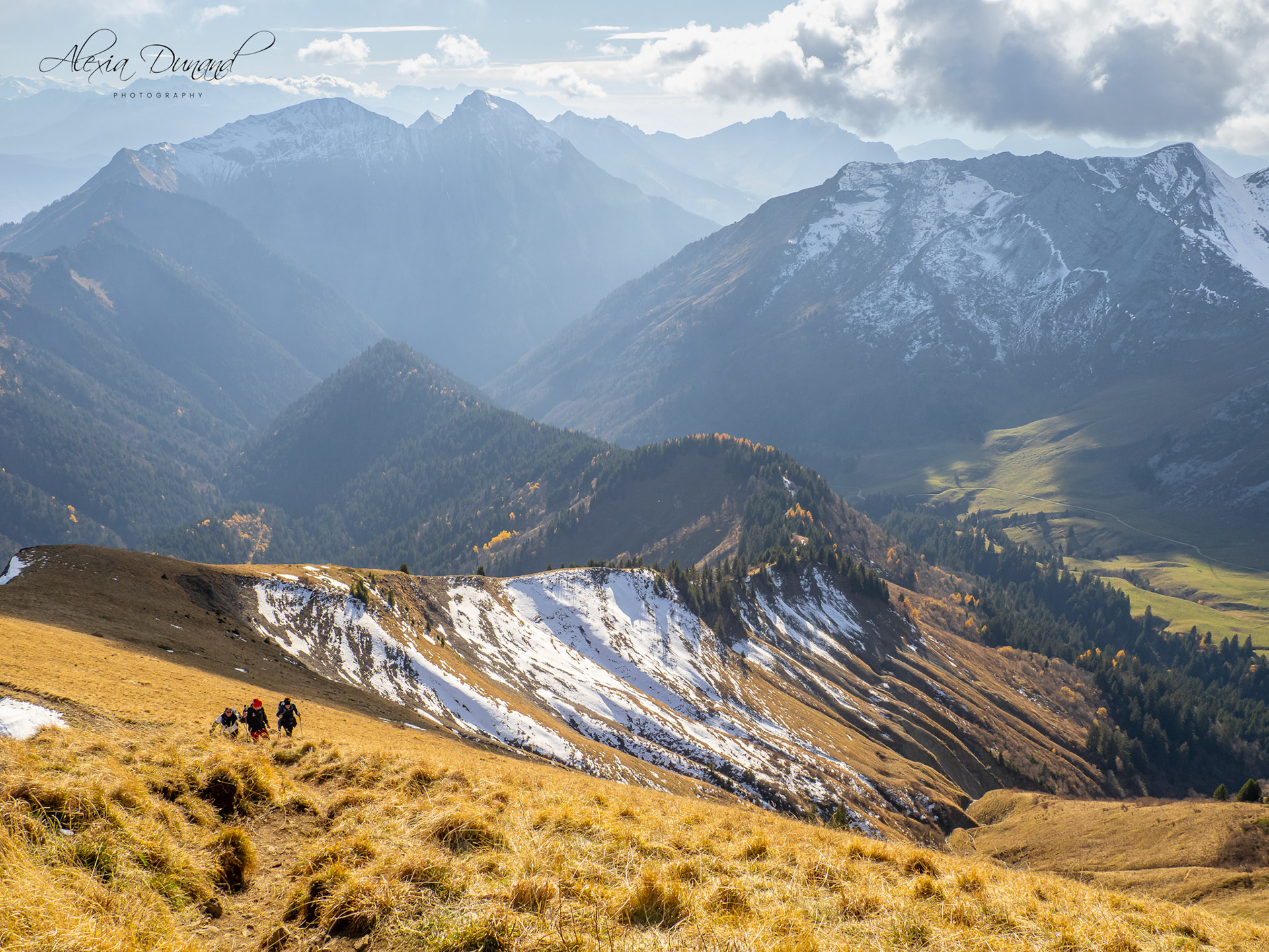 Arrivée à la Pointe de la Chaurionde, Savoie, France