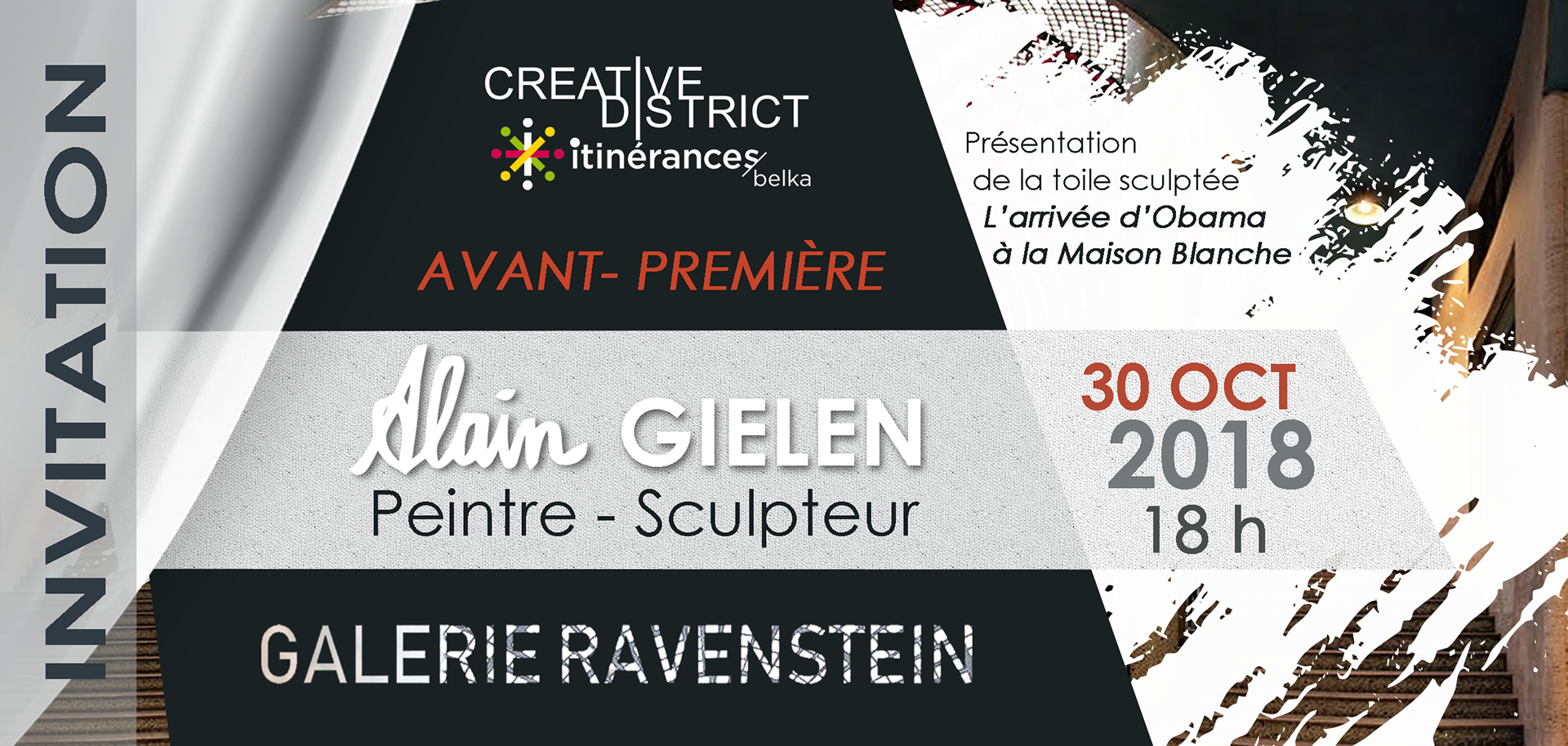 Carton d'invitation - Avant-première - Exposition