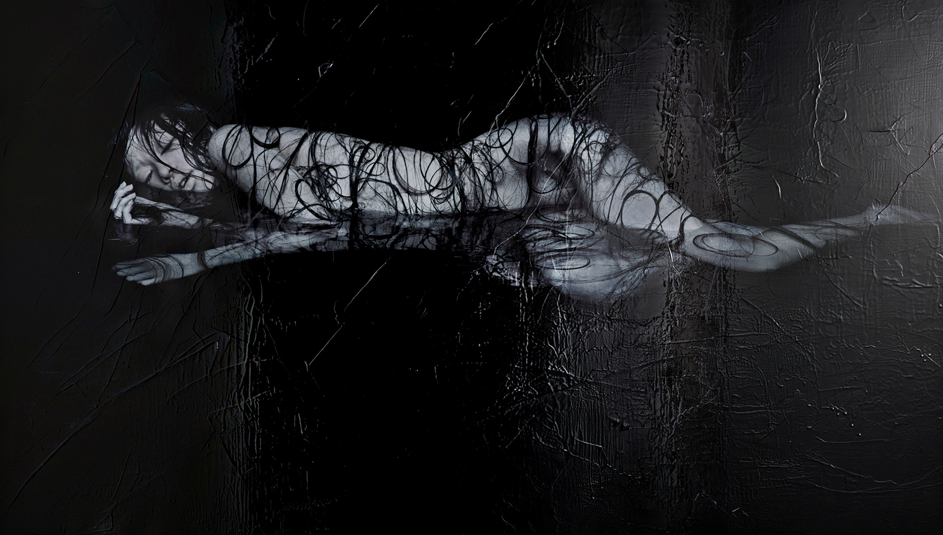 MOON - Michiko #01, 2012  1750×1000mm  Pigment Print, Acrylic, Varnish