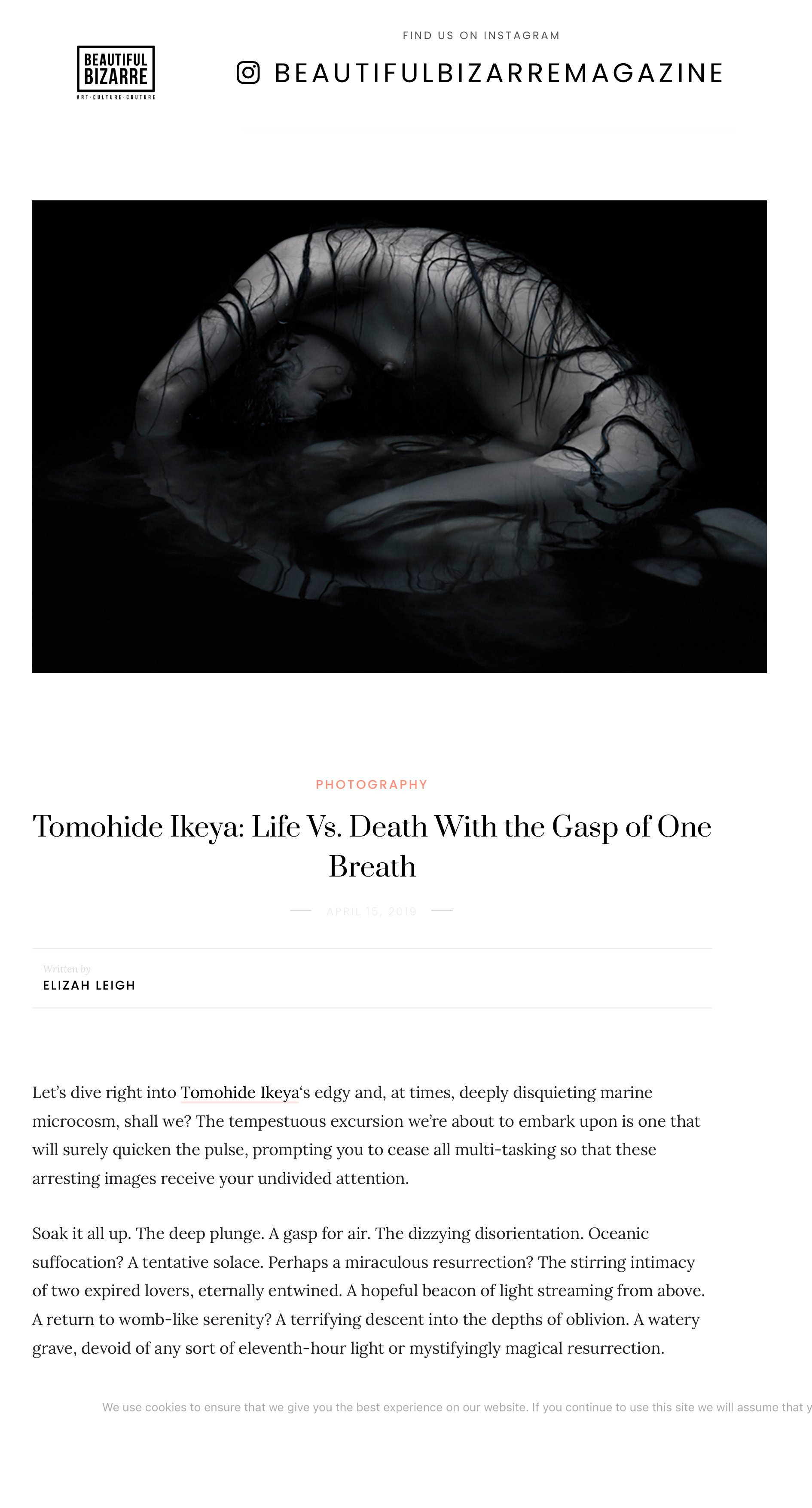 Beautiful Bizarre Magazine 2019 Written by ELIZAH LEIGH