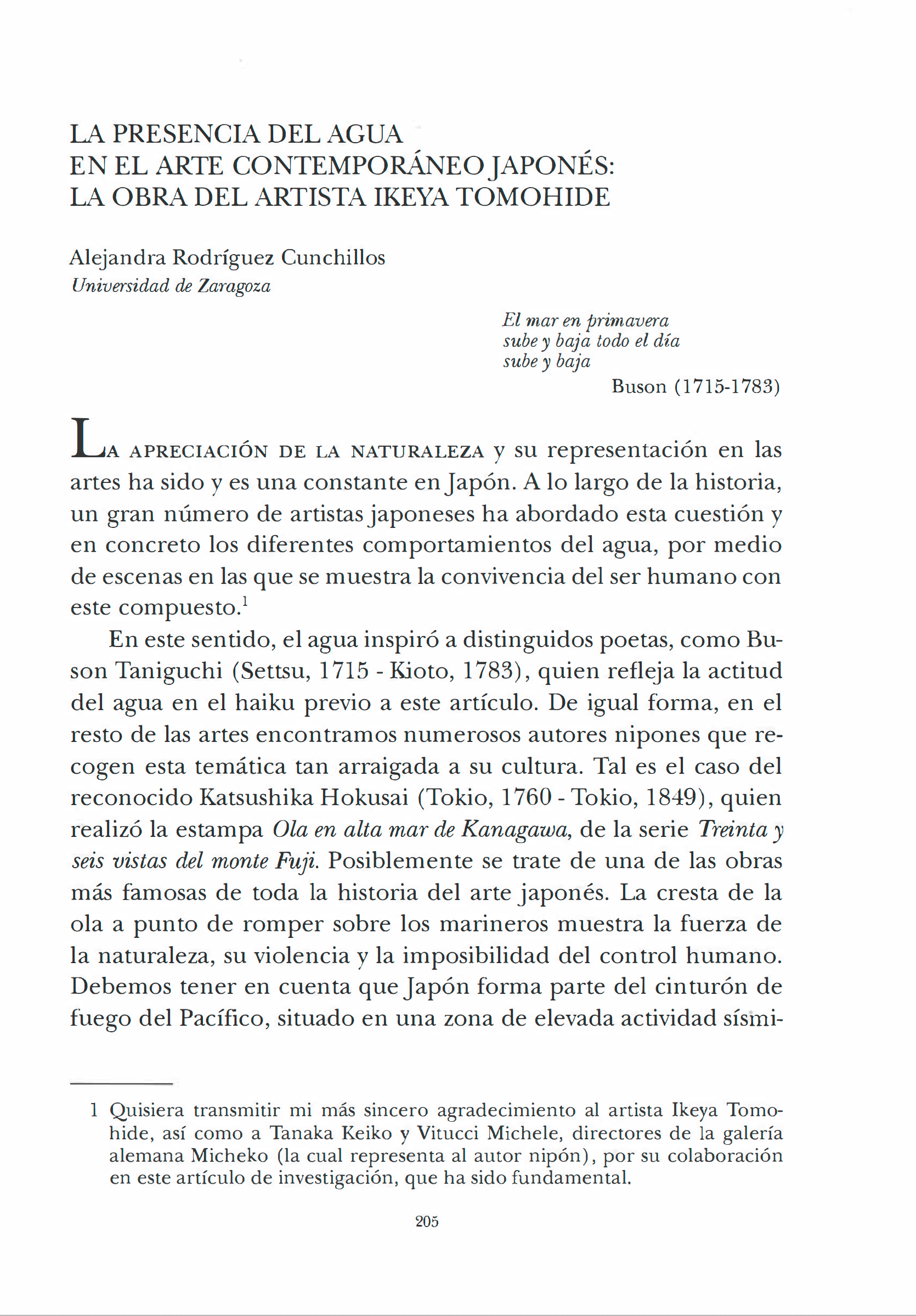 Japan and Water: Heritage Studies and Humanities It is published in Prensas de la Universided  Universidad Zaragoza
