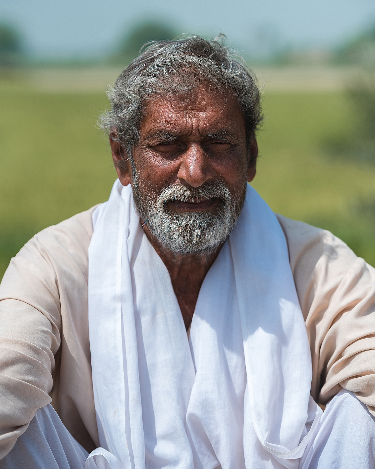 Elderly Man Village Cafe Pakistan