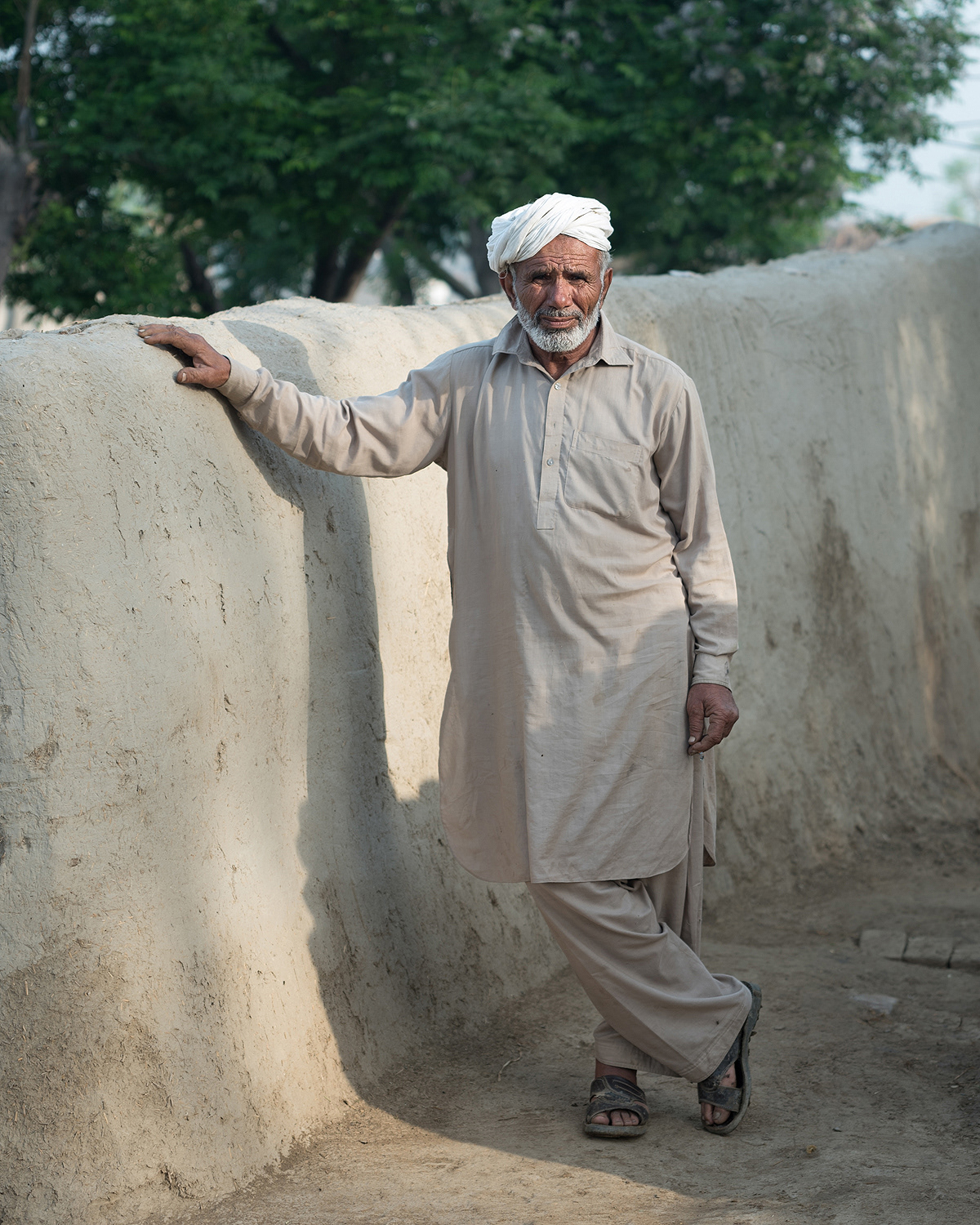 Pakistani Farmer Portrait Jahanian Village