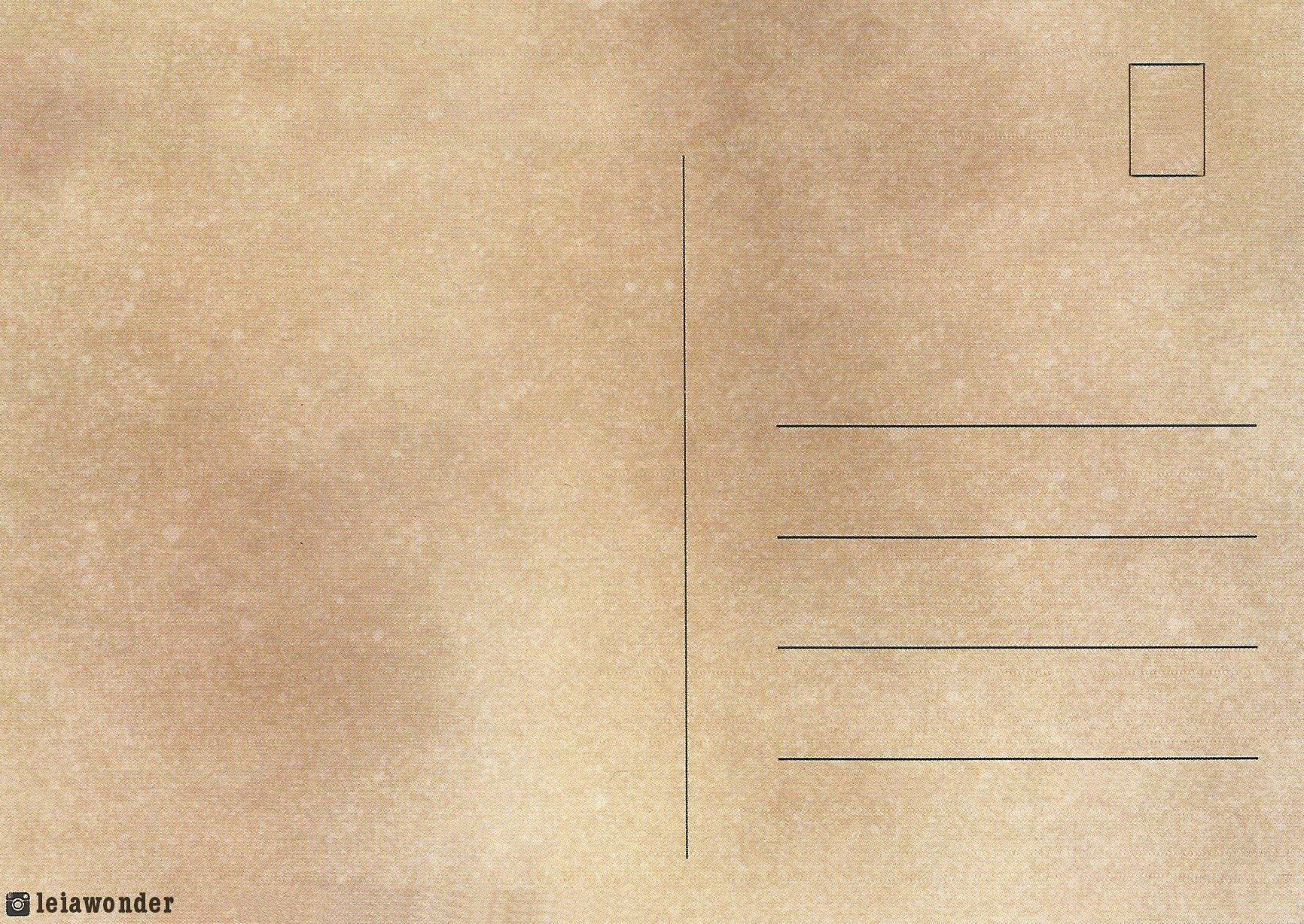 Christmas Postcards, Back